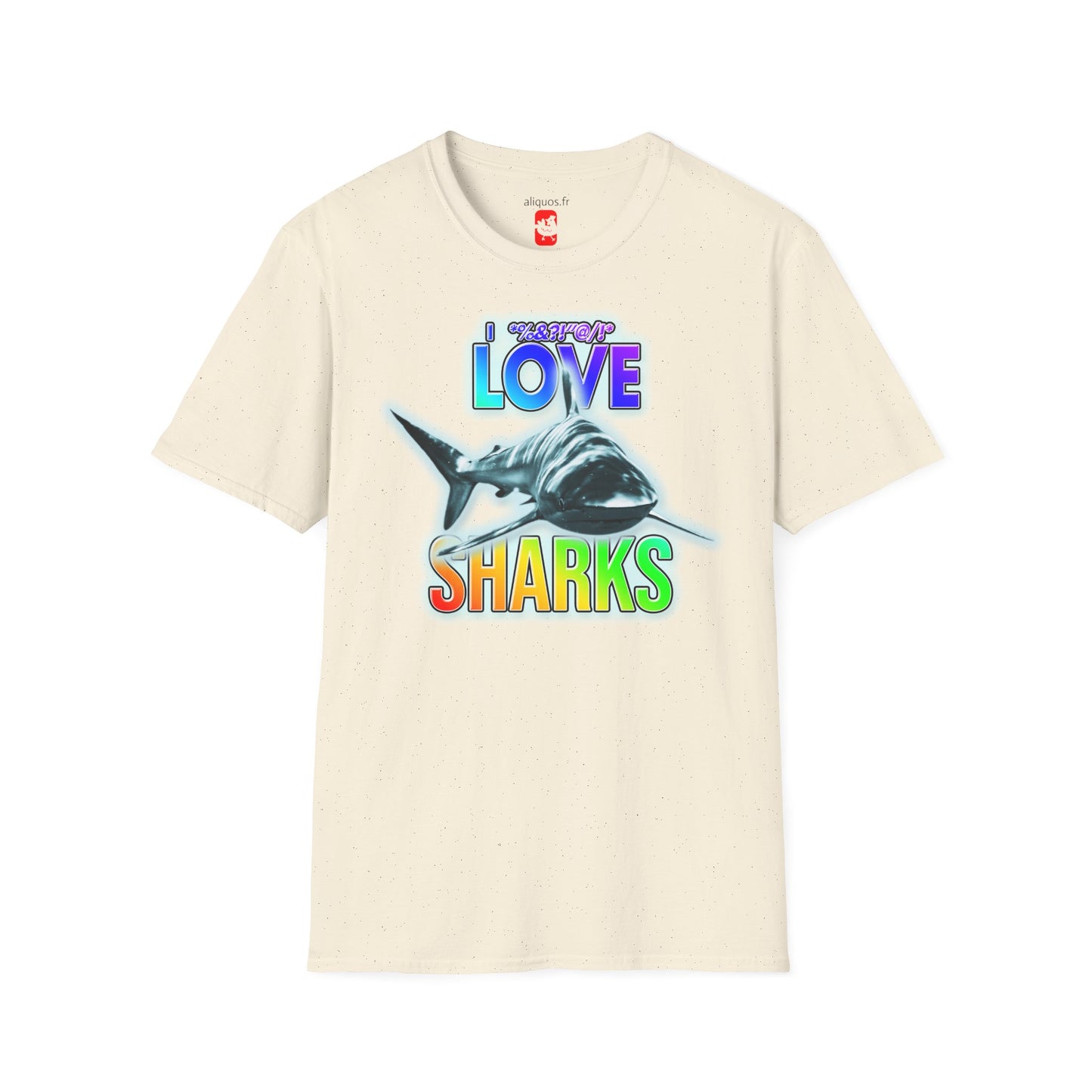 T-shirt unisexe - J'adore les requins - Aliquos