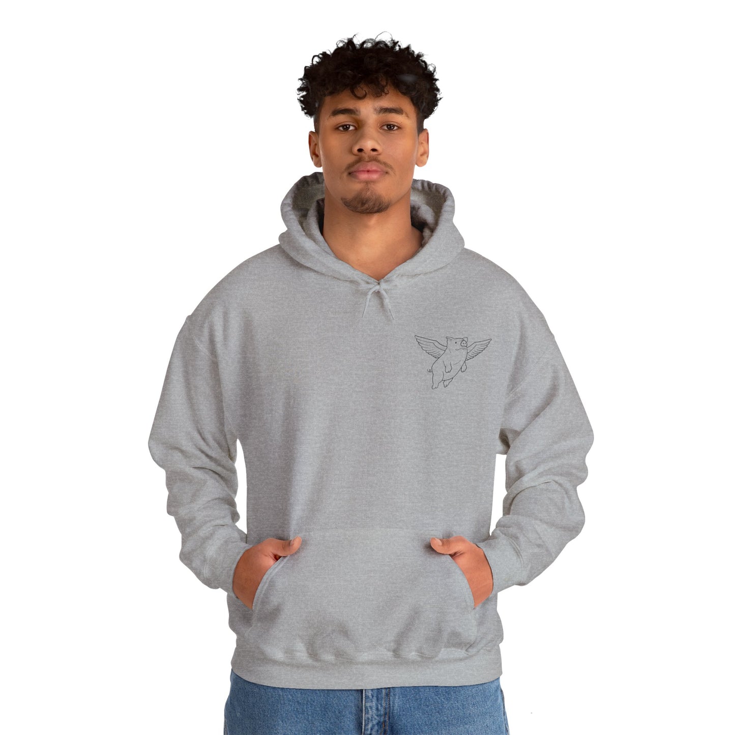 Sweat à capuche unisexe Flying Piggy