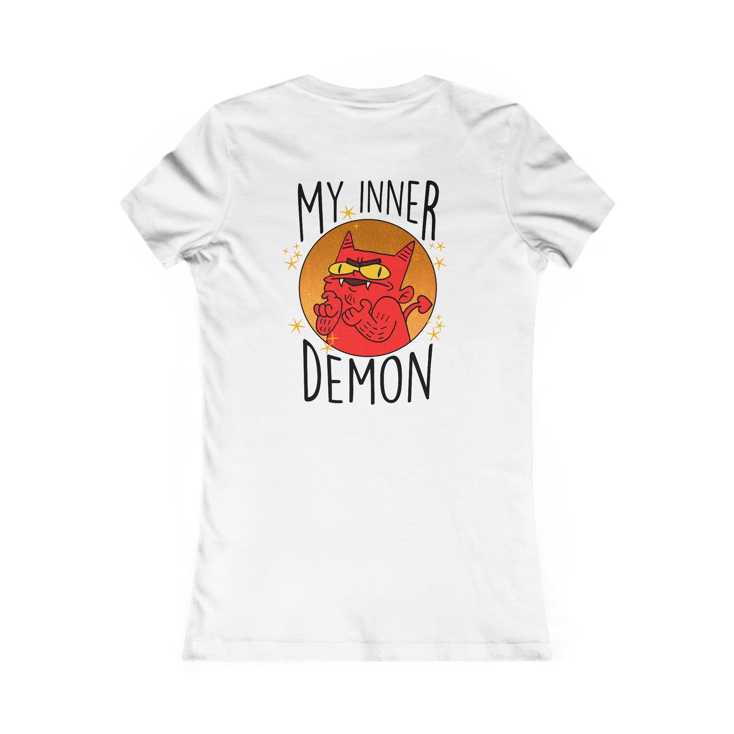 Tailliertes T-Shirt für Damen – Design „My Inner Demon“