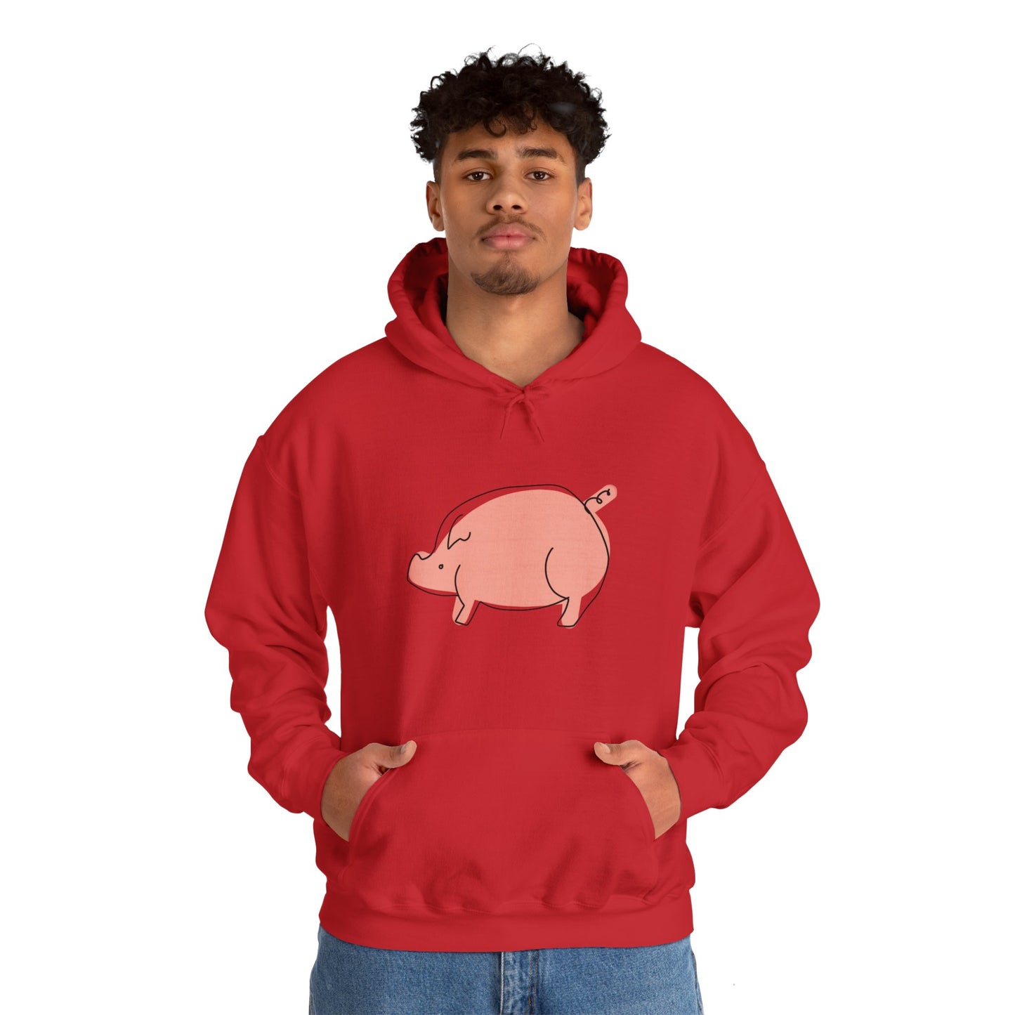 Chubby Piggy Unisex Hooded Sweatshirt - ALIQUOS