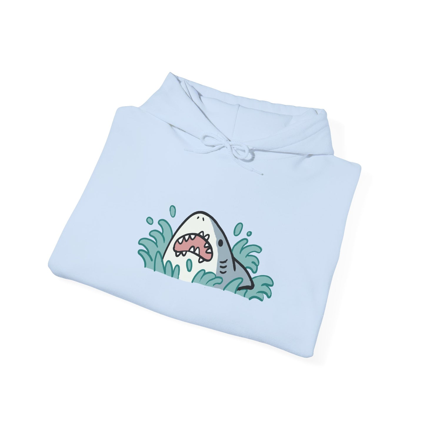 Unisex Hooded Sweatshirt - Surprise Shark - Aliquos