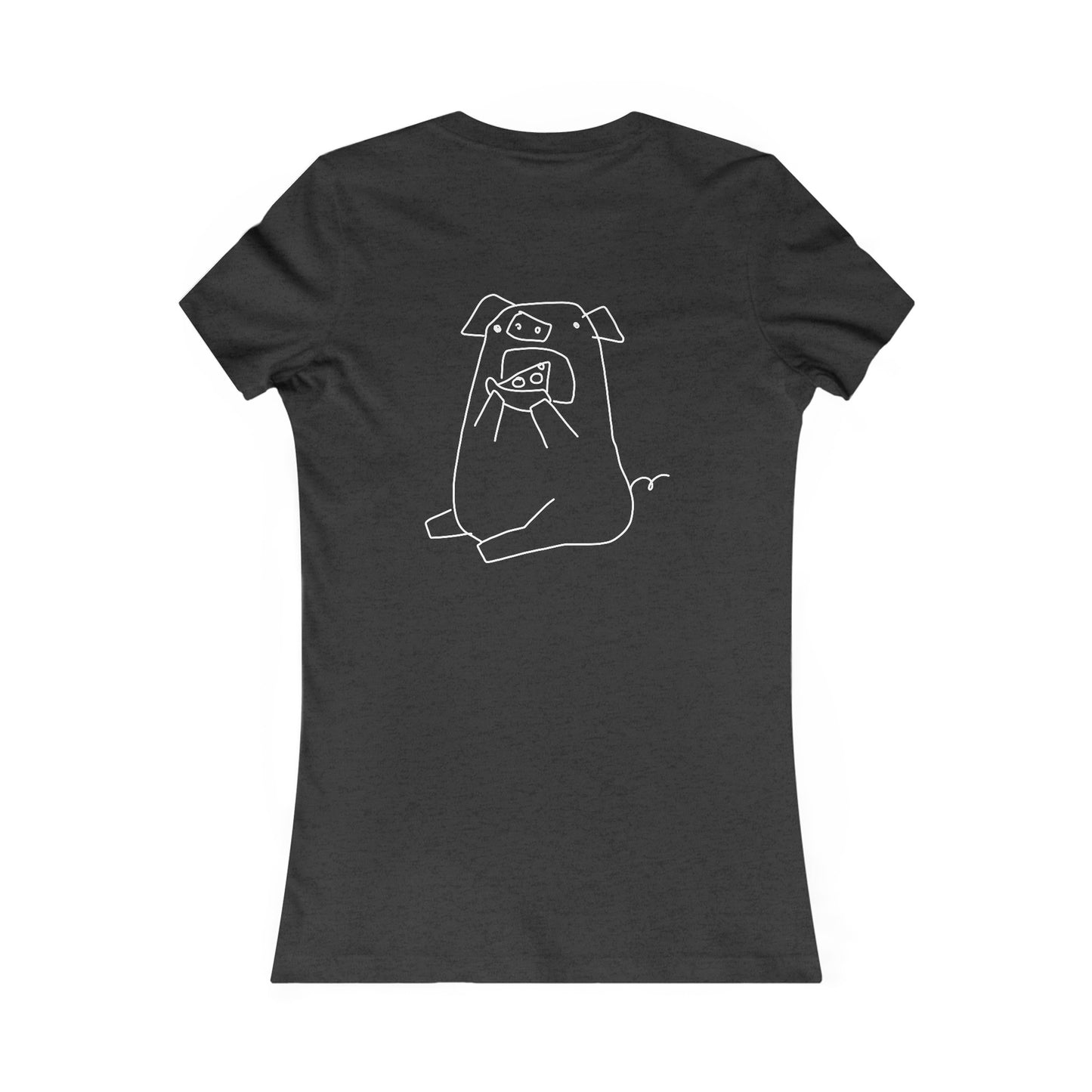 Pizza Piggy Women's fitted Tee - ALIQUOS
