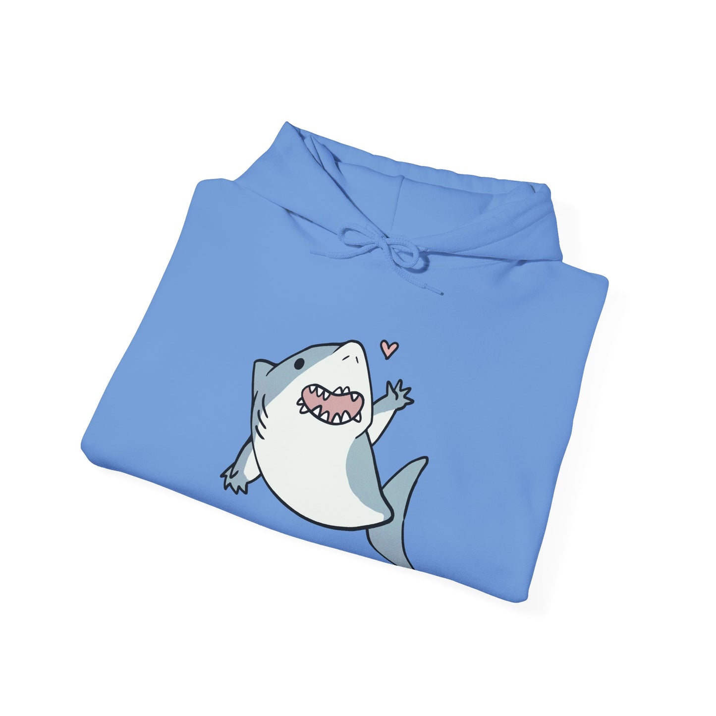 Unisex Hooded Sweatshirt - Cute Shark Wave - Aliquos