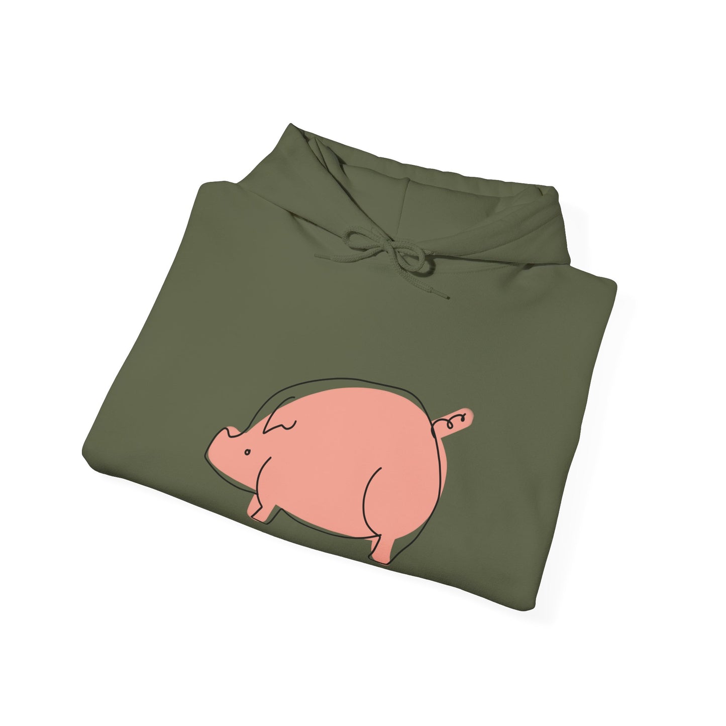 Chubby Piggy Unisex Hooded Sweatshirt - ALIQUOS