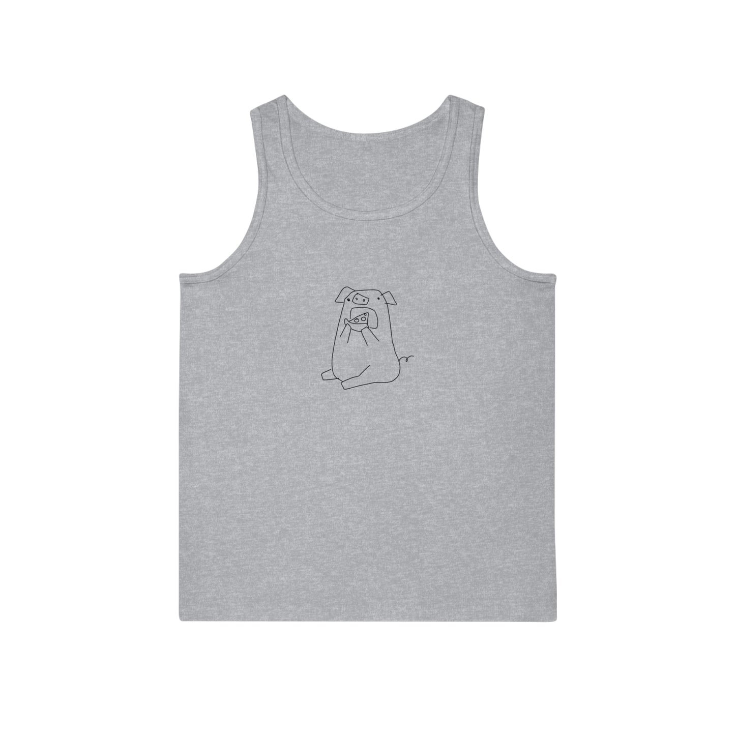 Pizza Piggy Unisex Softstyle Tank Top - ALIQUOS