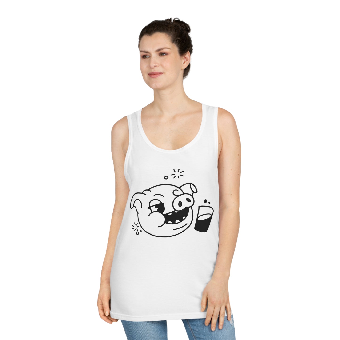 Drunken Piggy Unisex Softstyle Tank Top - ALIQUOS