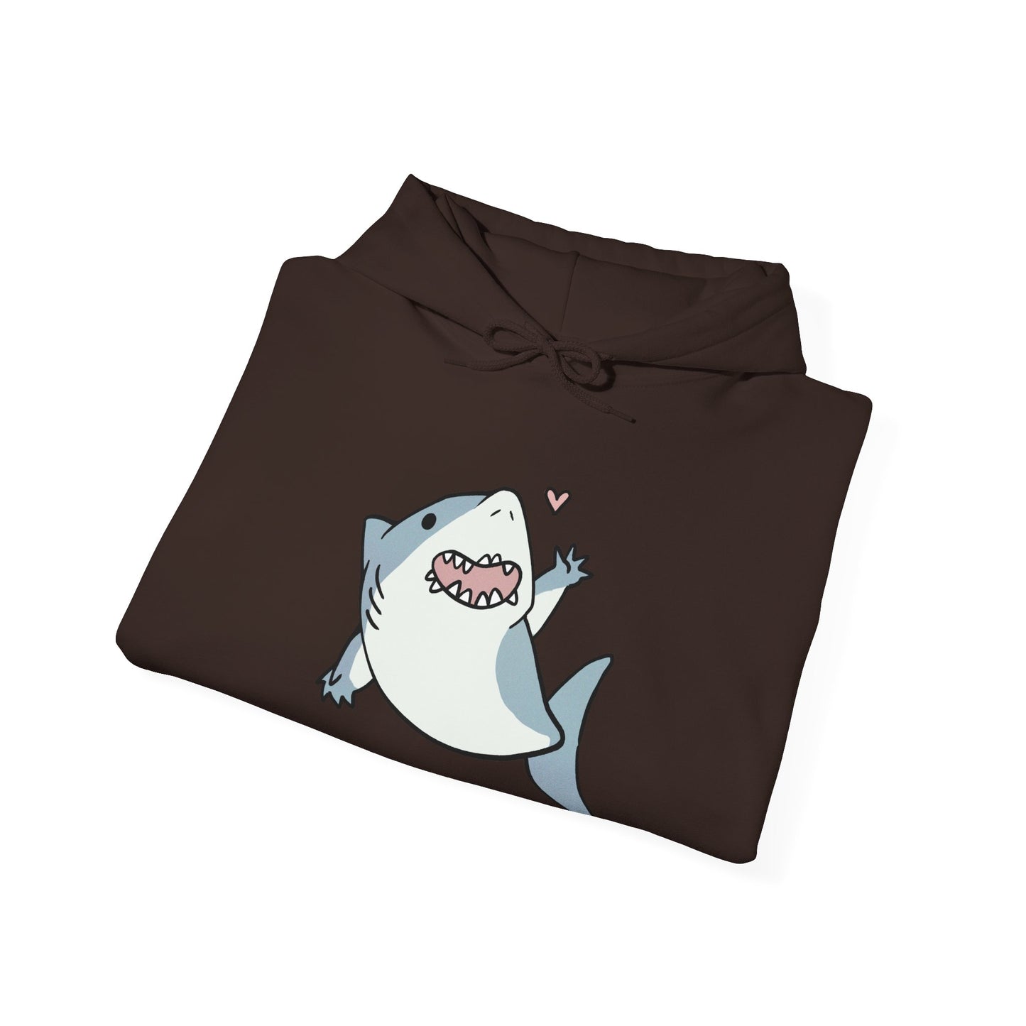 Unisex Hooded Sweatshirt - Cute Shark Wave - Aliquos