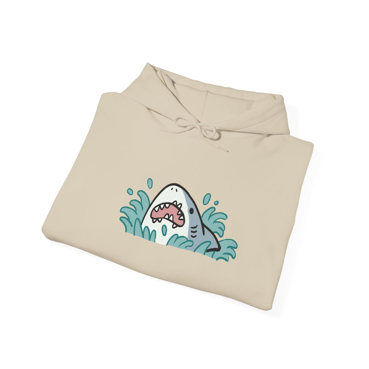 Unisex Hooded Sweatshirt - Surprise Shark - Aliquos