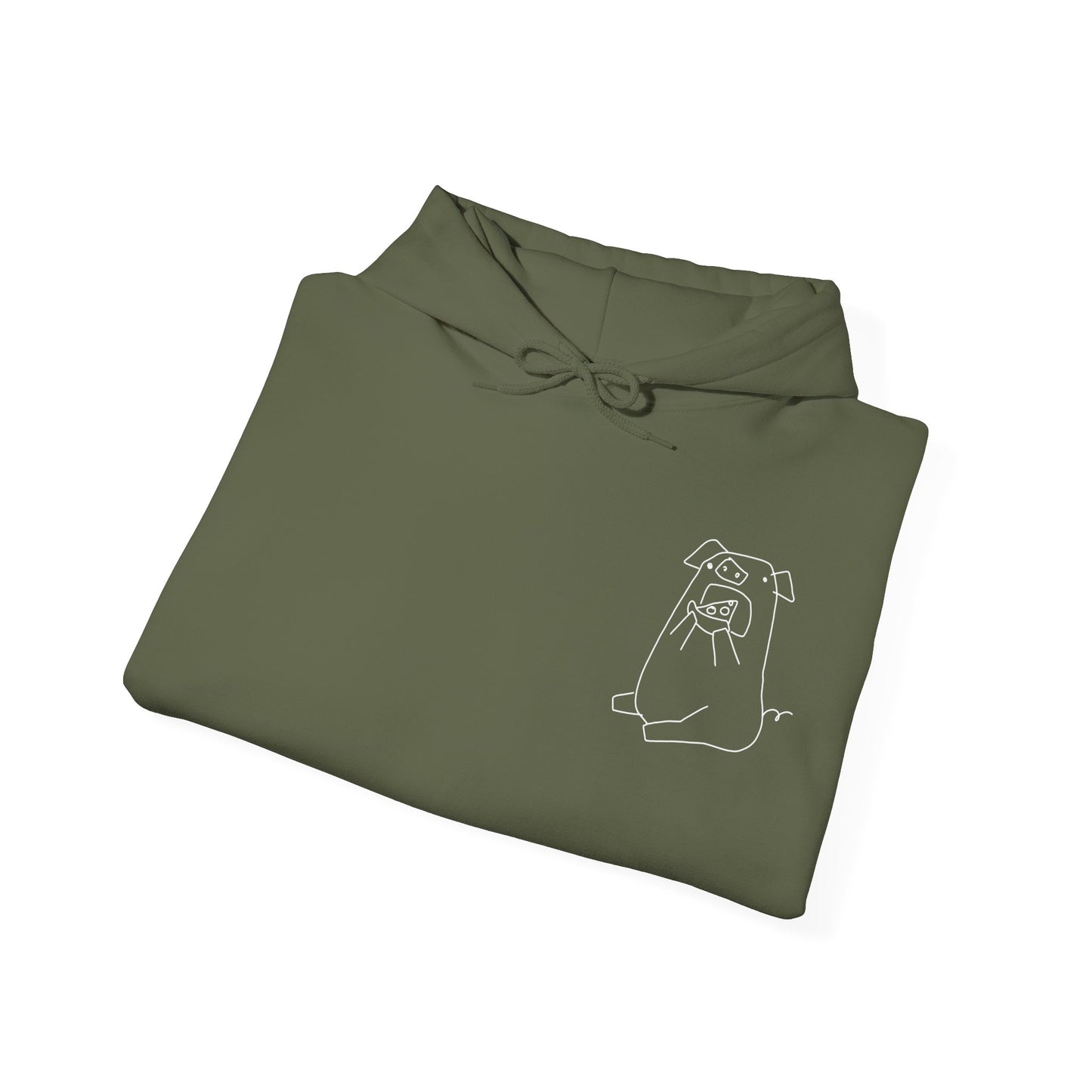 Pizza Piggy Unisex Hooded Sweatshirt - ALIQUOS
