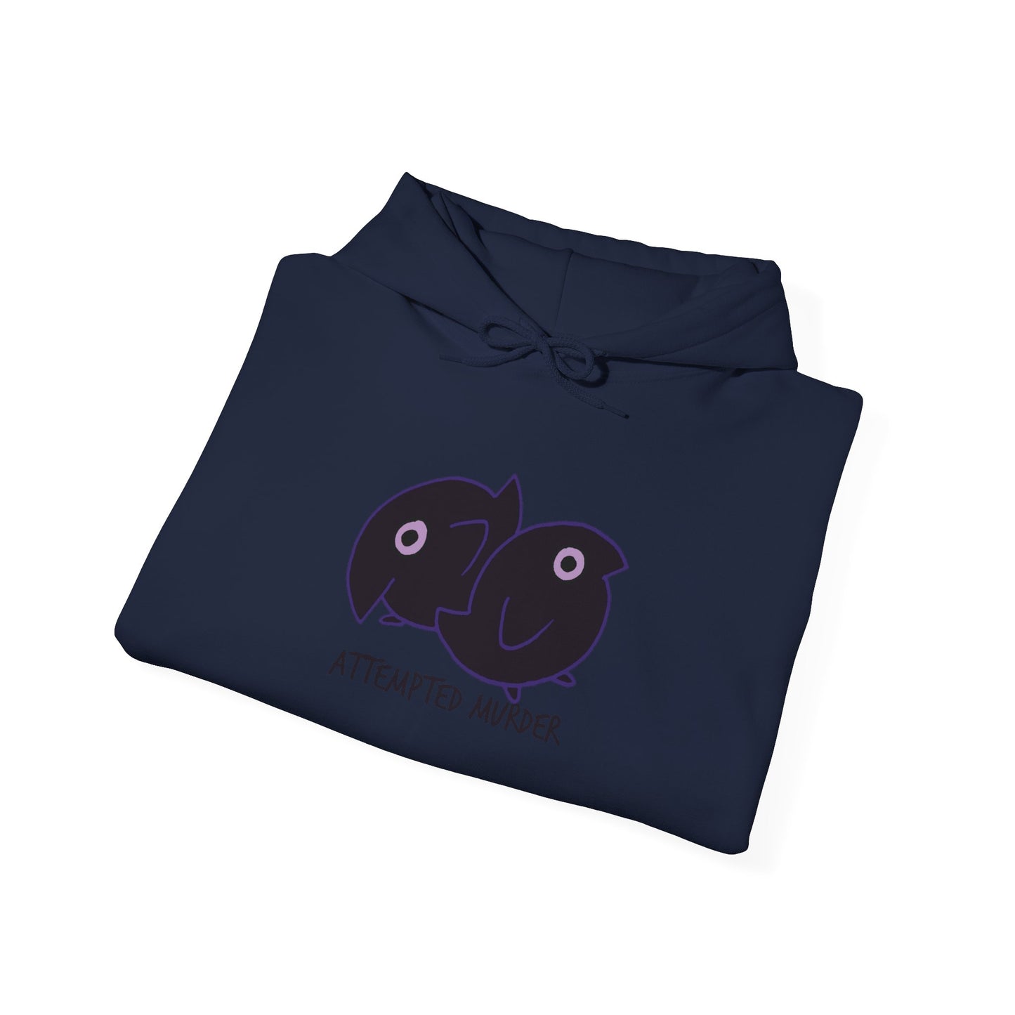 Unisex Hooded Sweatshirt - Attempted Murder Design - ALIQUOS