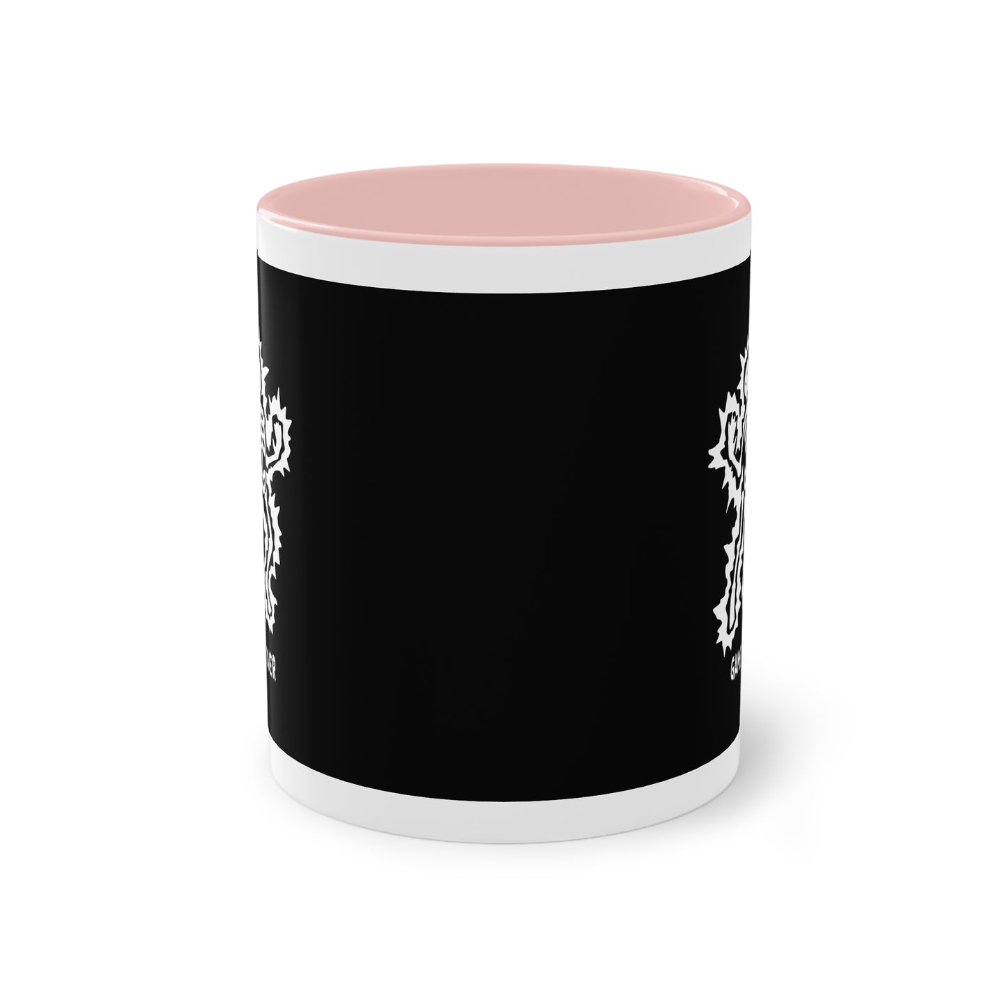 Two Tone Mug - Halloween Skeleton 'Game Over' Design - ALIQUOS