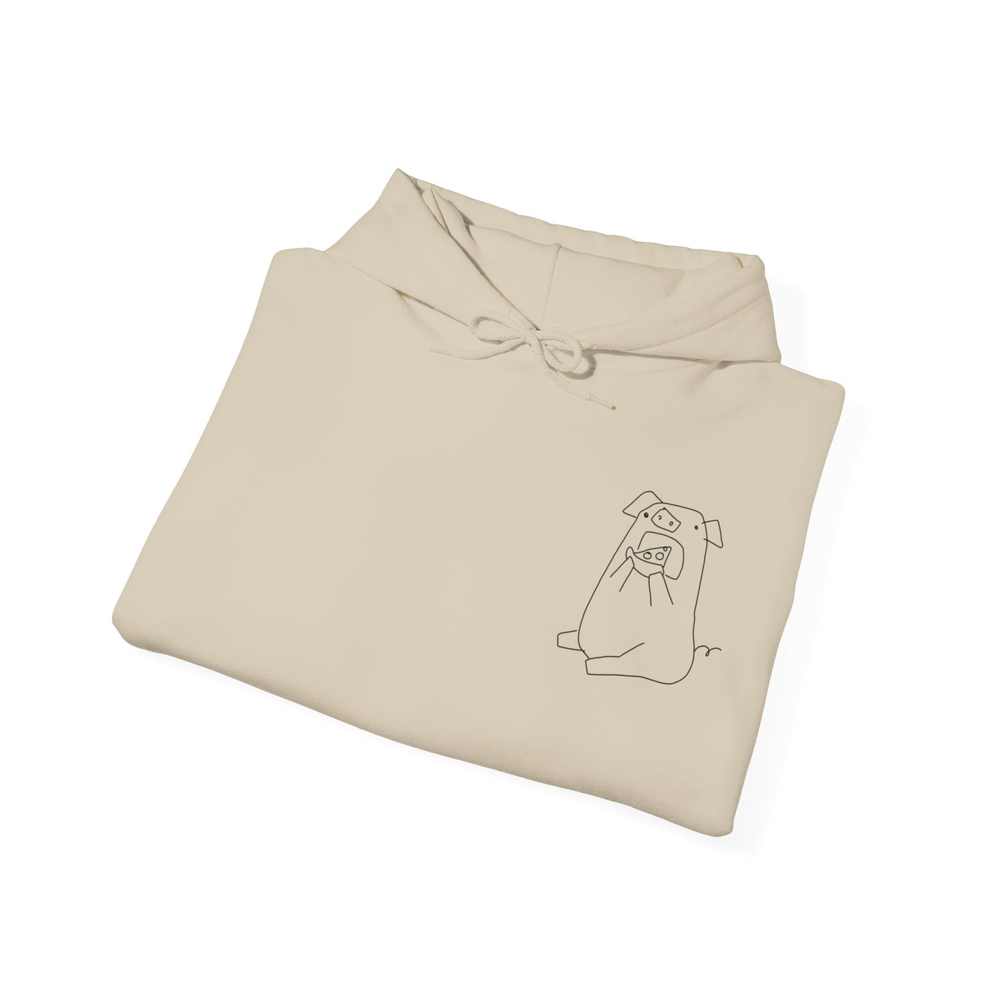 Pizza Piggy Unisex Hooded Sweatshirt - ALIQUOS