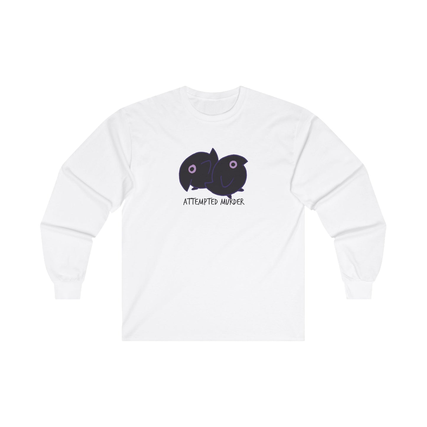Long Sleeve Tee - Attempted Murder Design - ALIQUOS