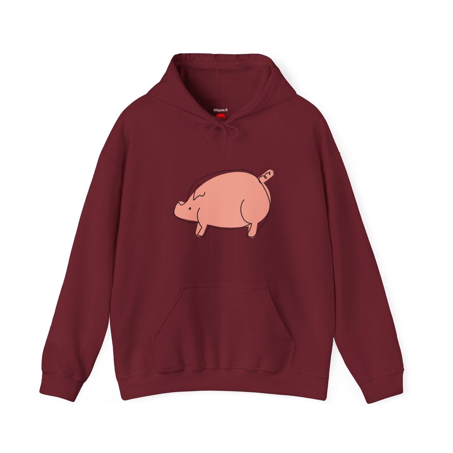 Chubby Piggy Unisex Hooded Sweatshirt - ALIQUOS