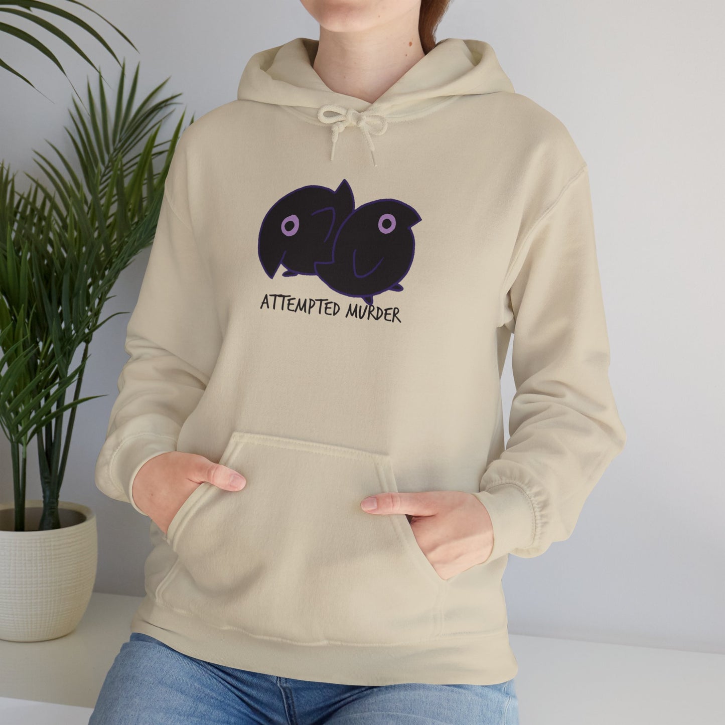 Unisex Hooded Sweatshirt - Attempted Murder Design - ALIQUOS