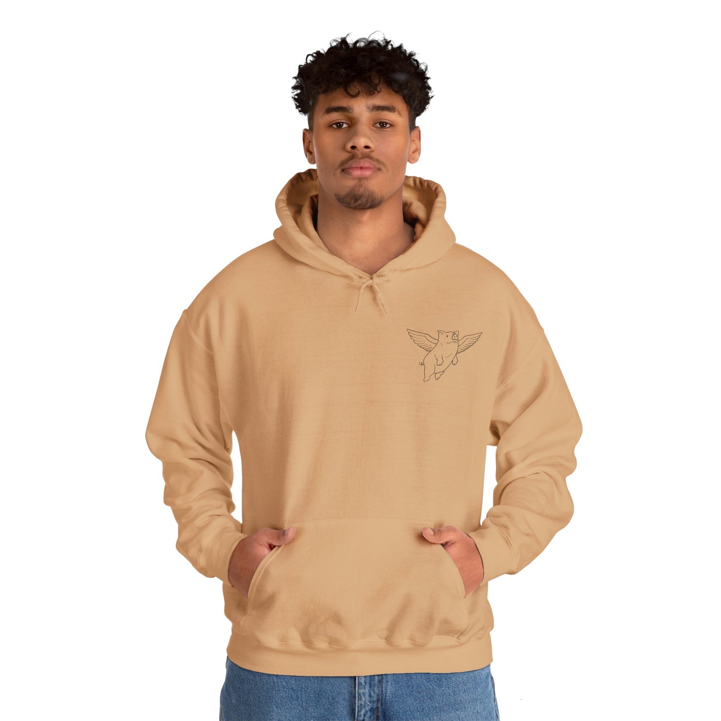 Sweat à capuche unisexe Flying Piggy