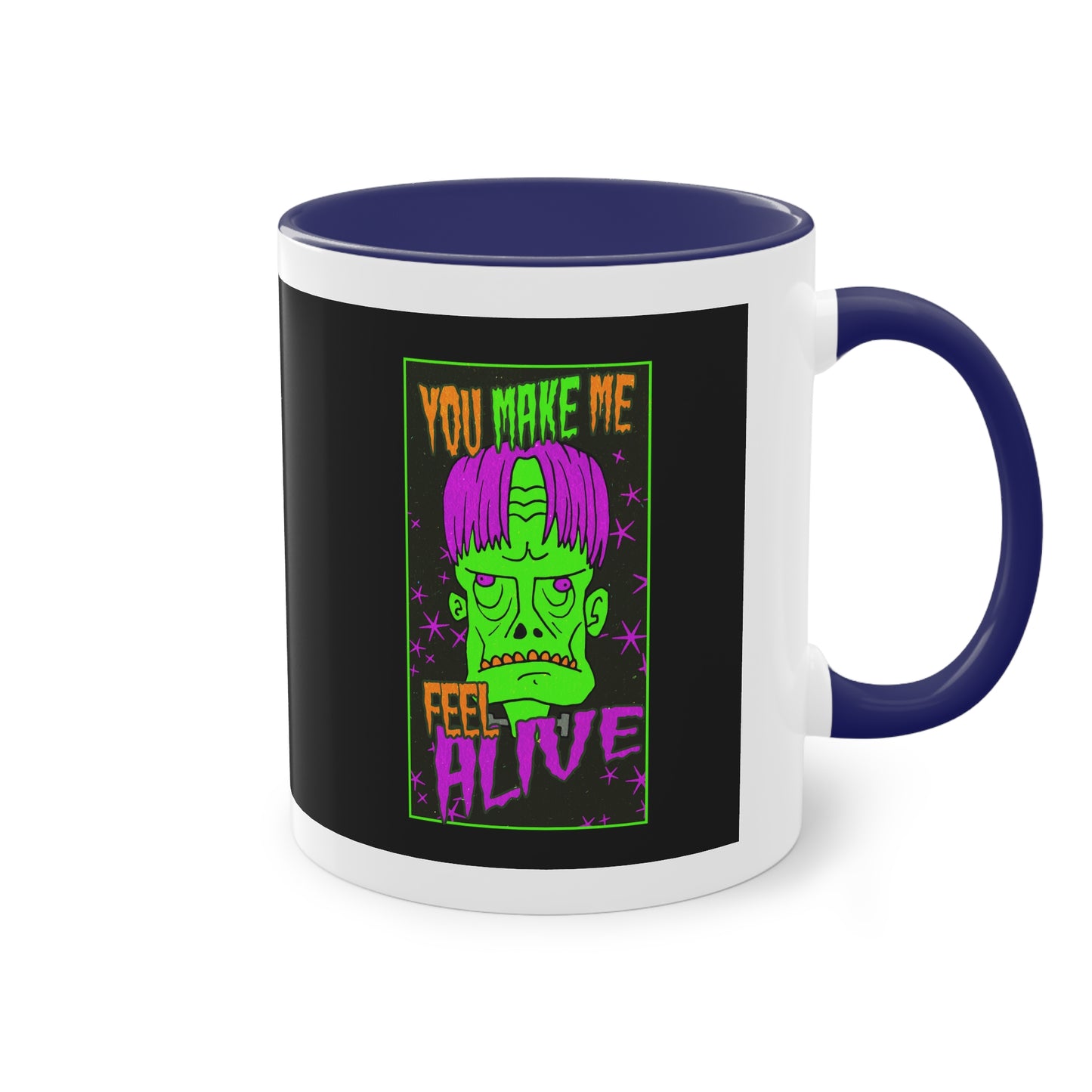Two Tone Mug - Frankenstein Monster Design - ALIQUOS