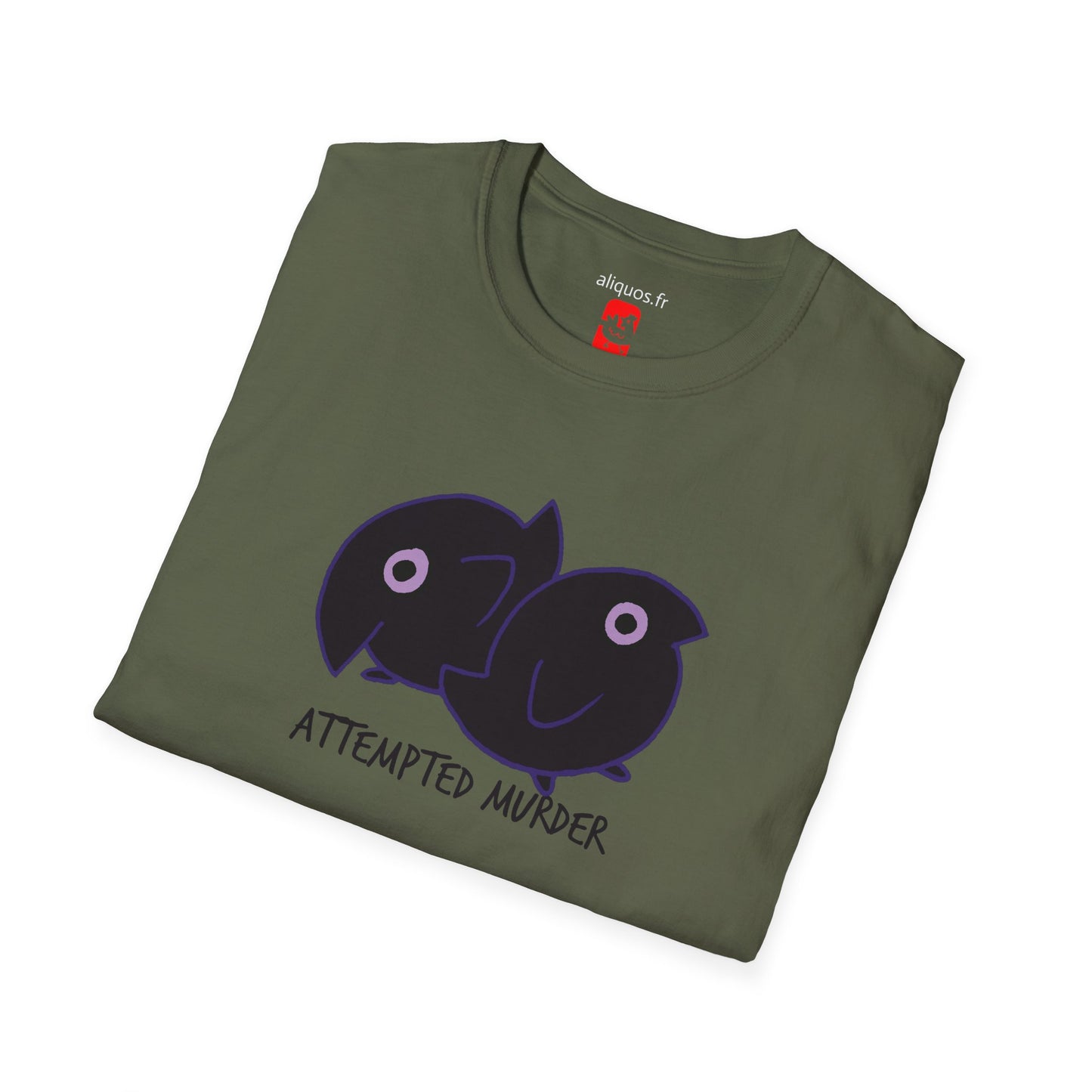 Unisex Tee - Attempted Murder Design - ALIQUOS