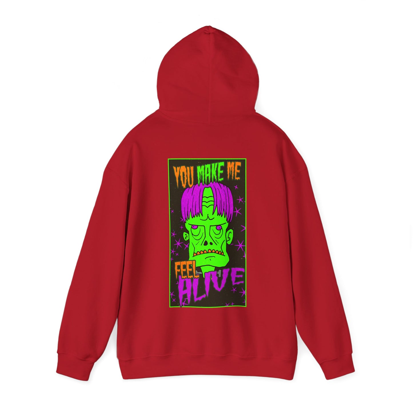 Unisex Hooded Sweatshirt - Frankenstein Monster Design - ALIQUOS