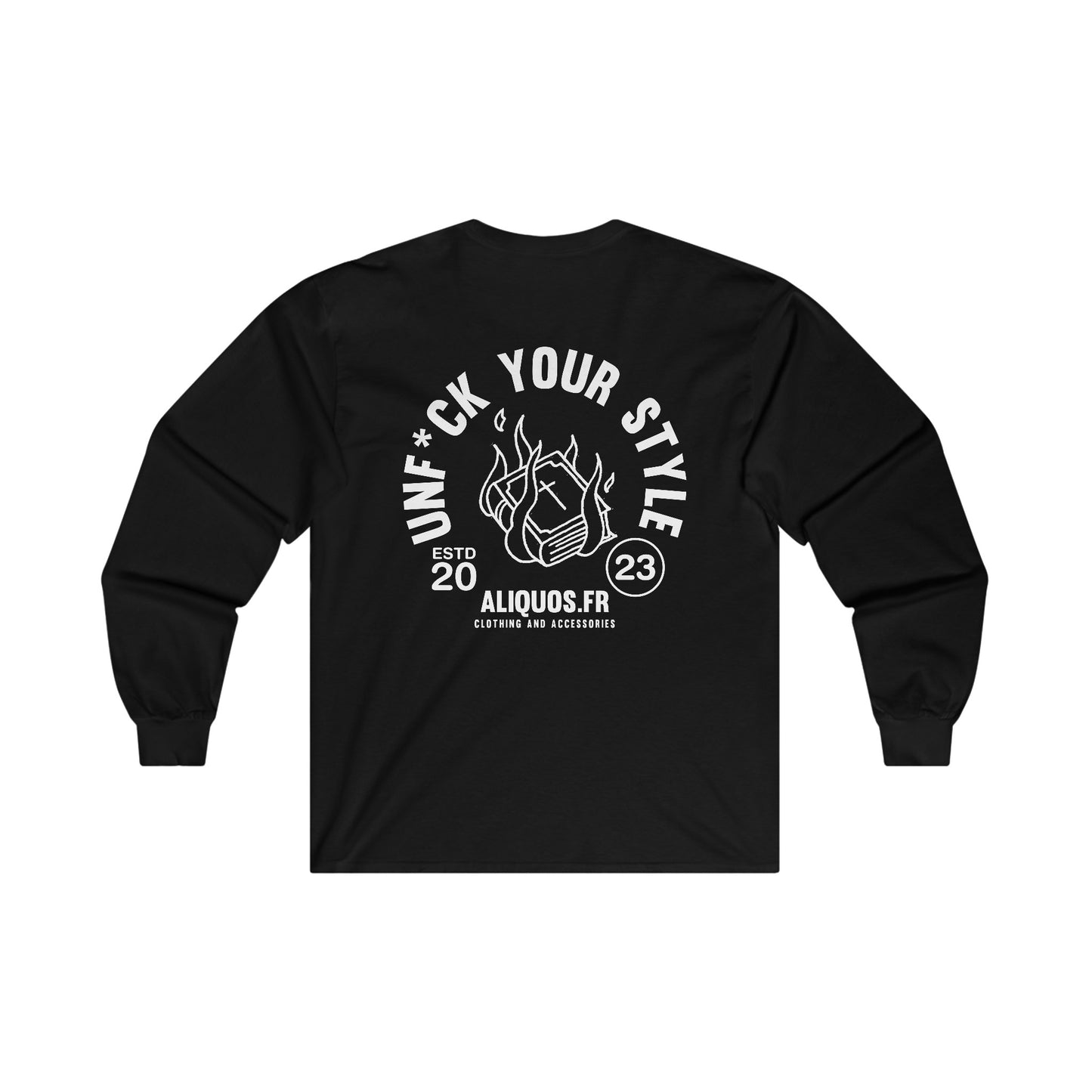 Burning Book Unisex Long Sleeve Tee - ALIQUOS