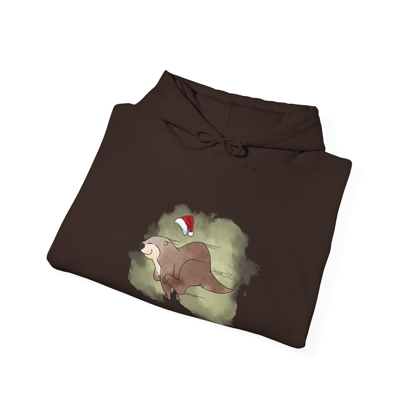 Sweat à capuche unisexe - Loutre de Noël 17