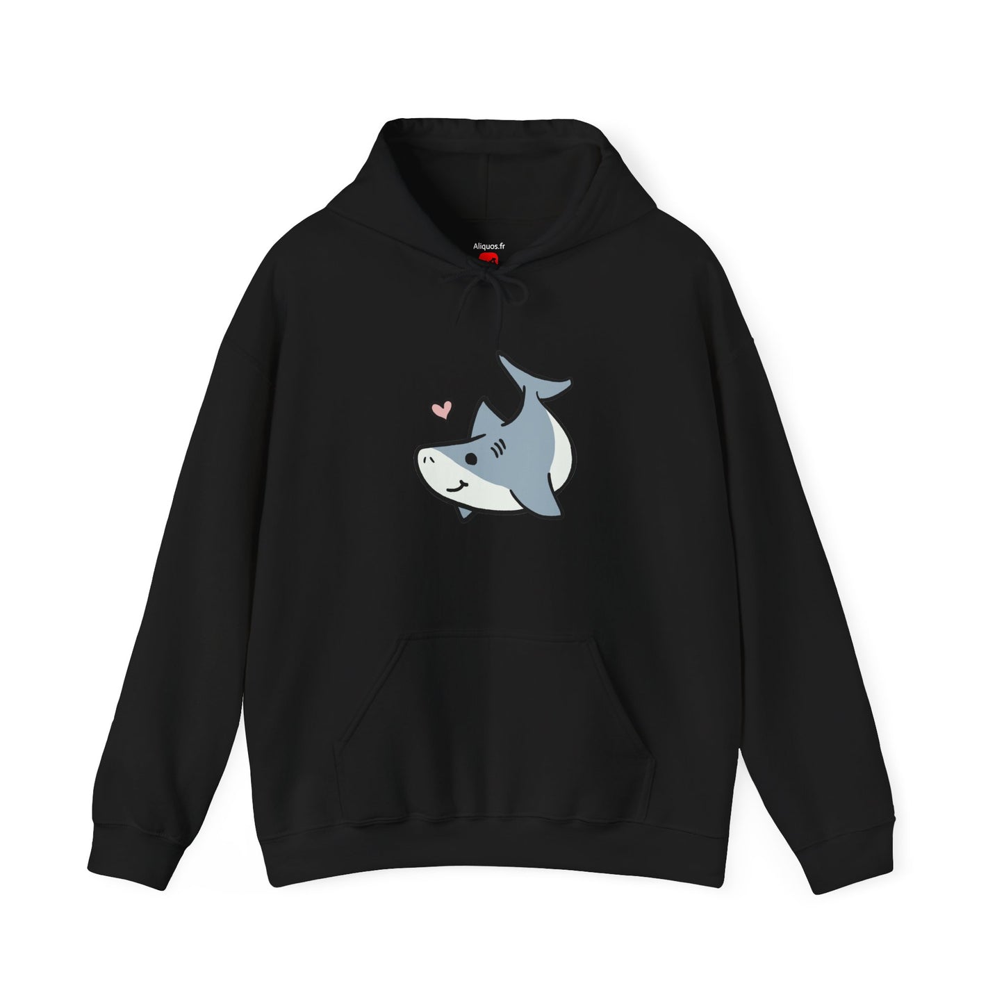 Sweat à capuche unisexe - Love Shark - Aliquos