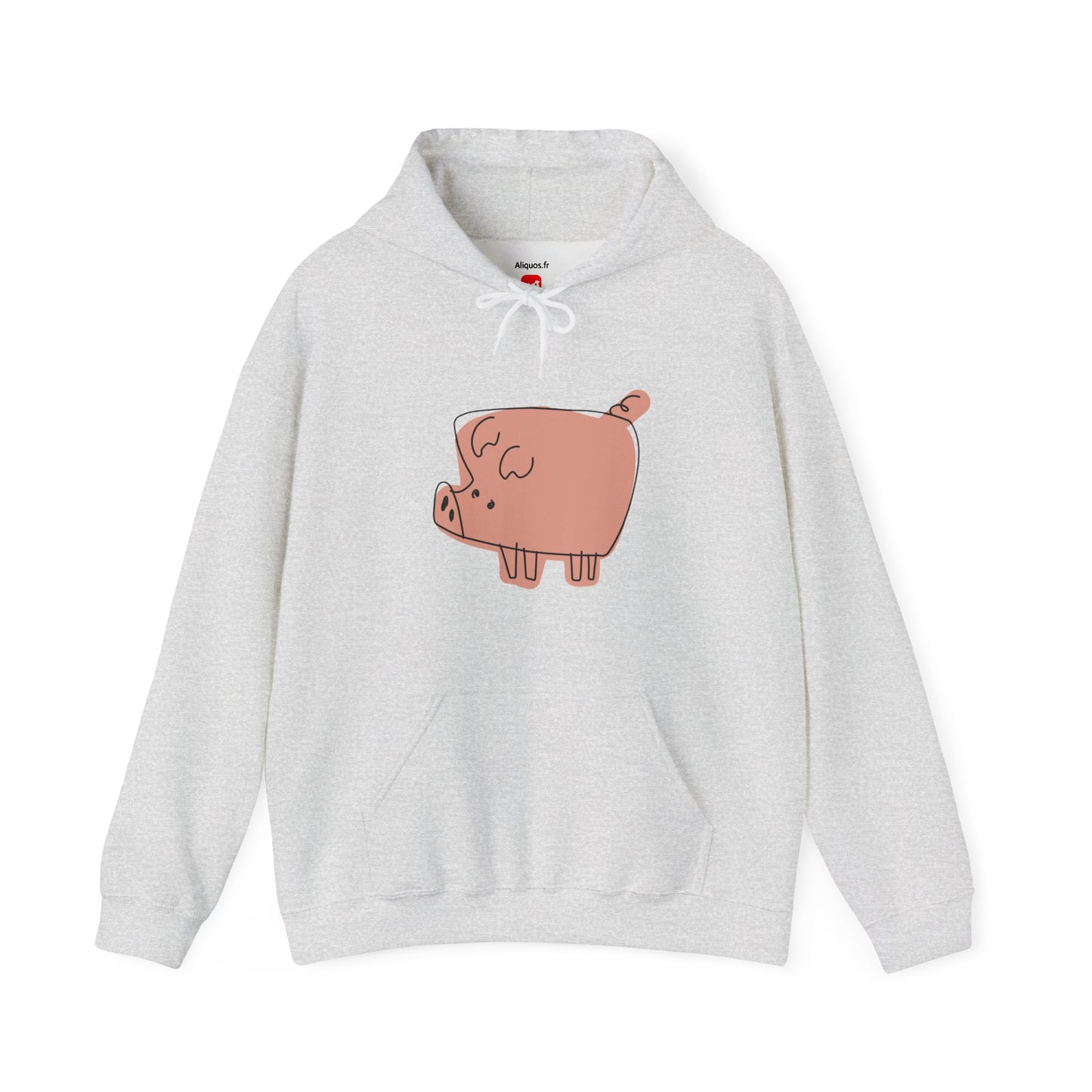 Blocky Piggy Unisex Hooded Sweatshirt - ALIQUOS