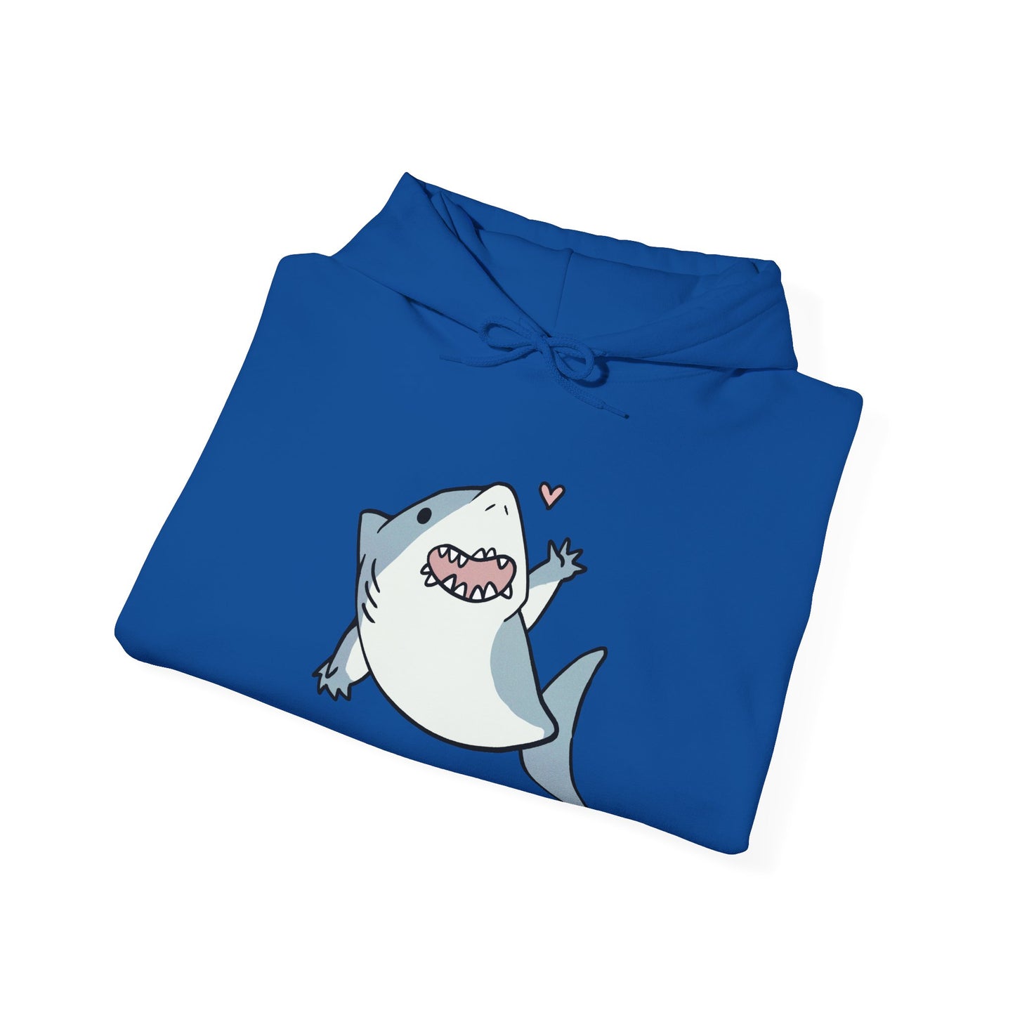 Unisex Hooded Sweatshirt - Cute Shark Wave - Aliquos