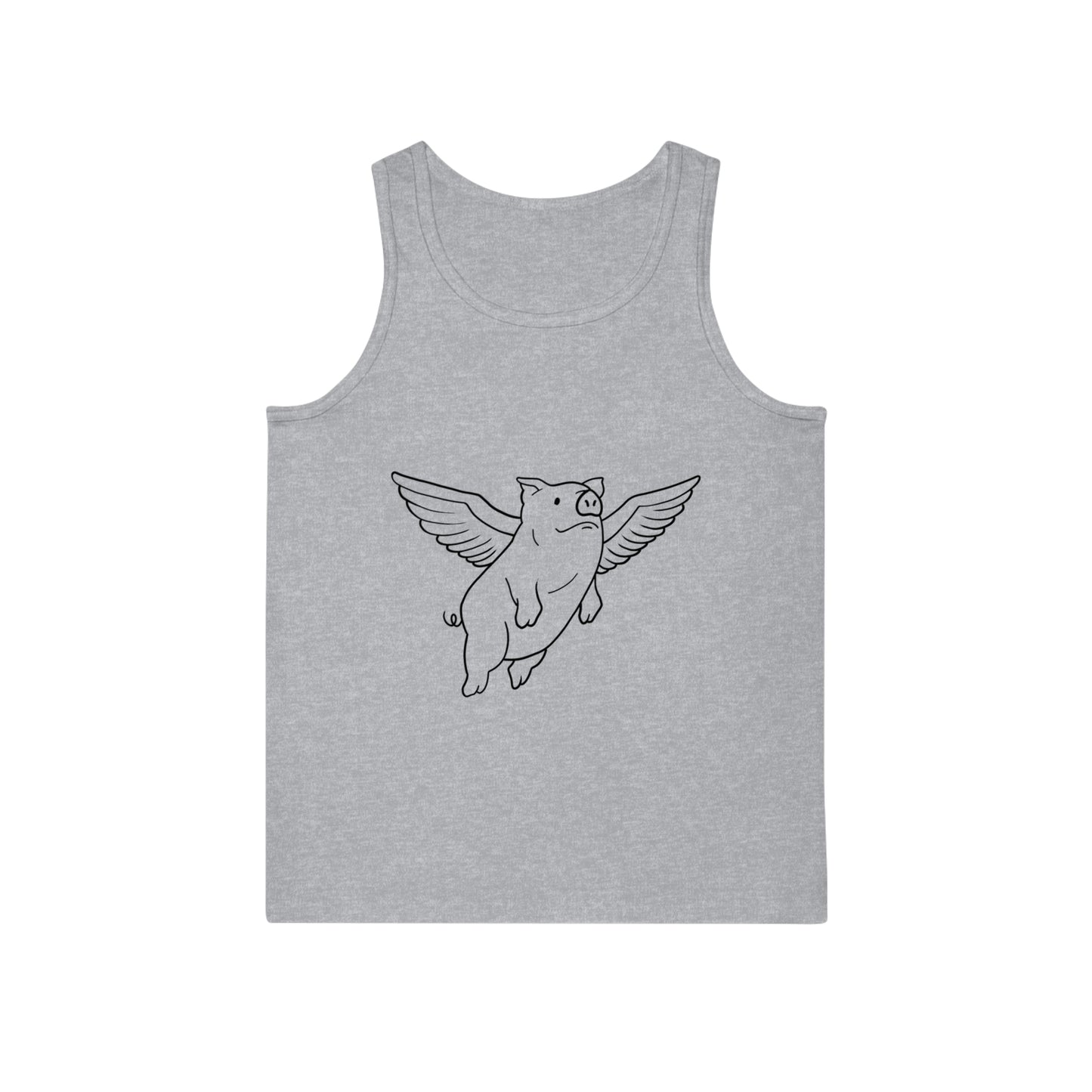 Flying Piggy Unisex Softstyle Tank Top - ALIQUOS