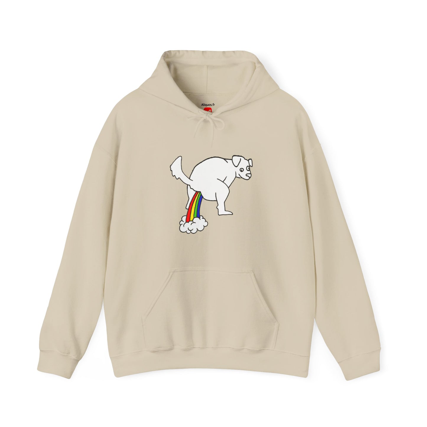 Unisex Hooded Sweatshirt - Doggy Rainbow Factory - ALIQUOS