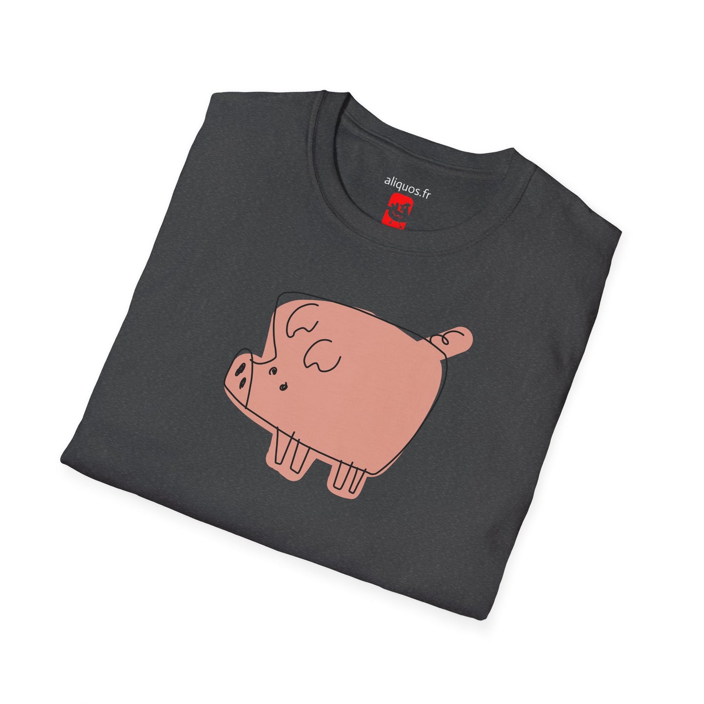 Blocky Piggy Unisex Tee - ALIQUOS
