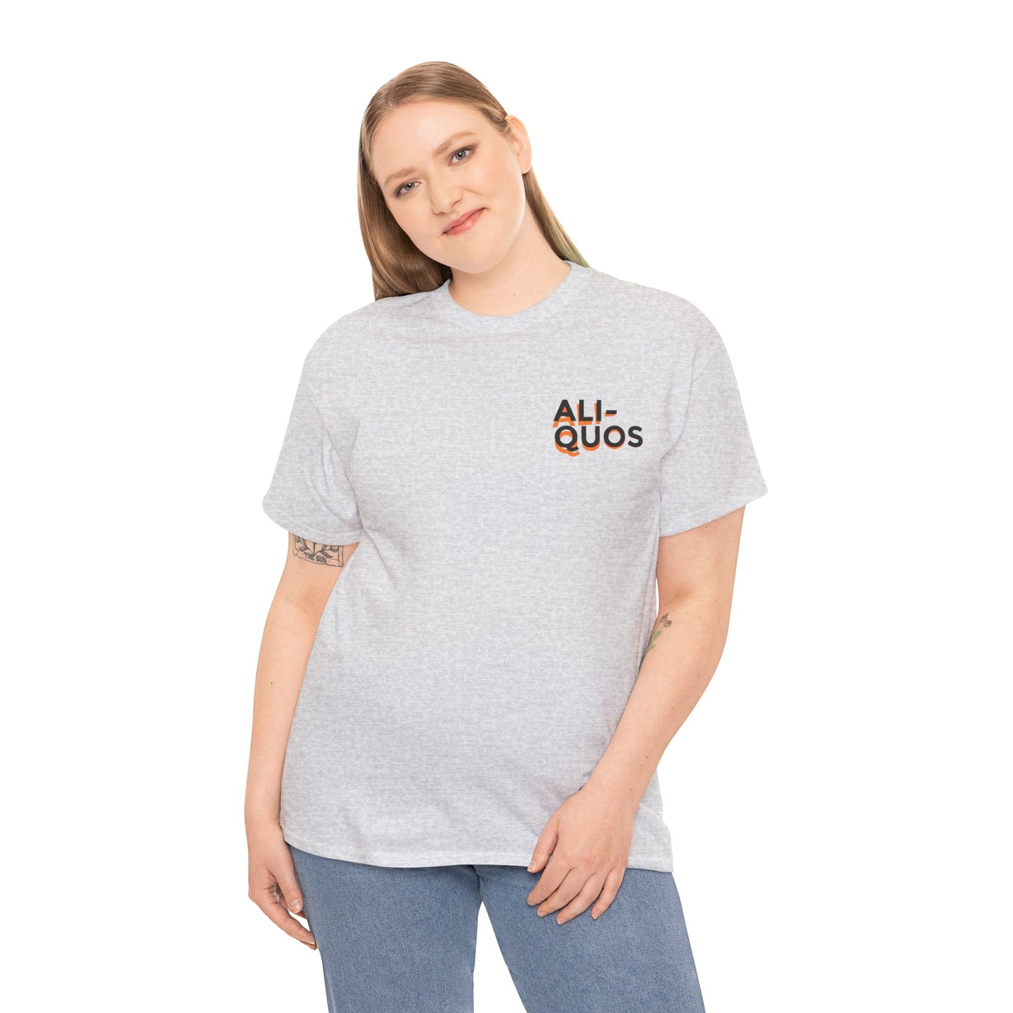 Men's ALIQUOS Text Logo Tee - Light - ALIQUOS