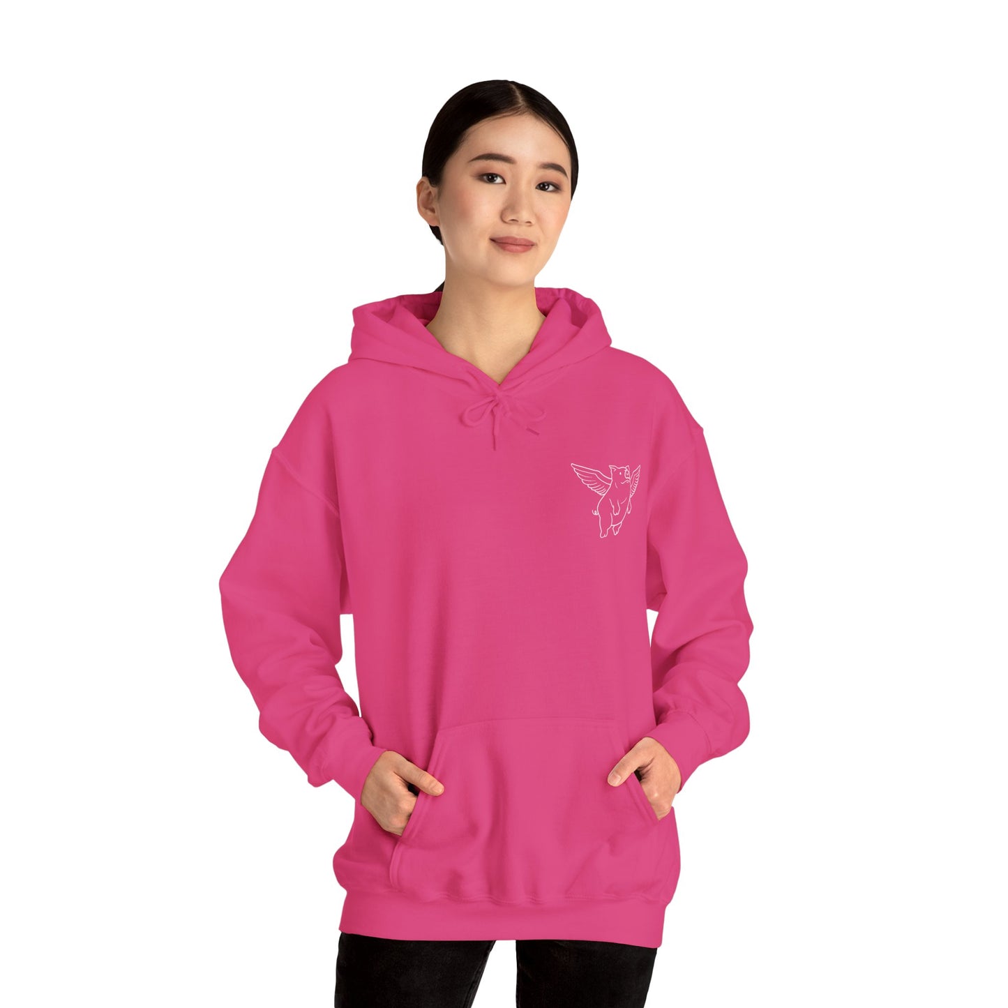 Sweat à capuche unisexe Flying Piggy