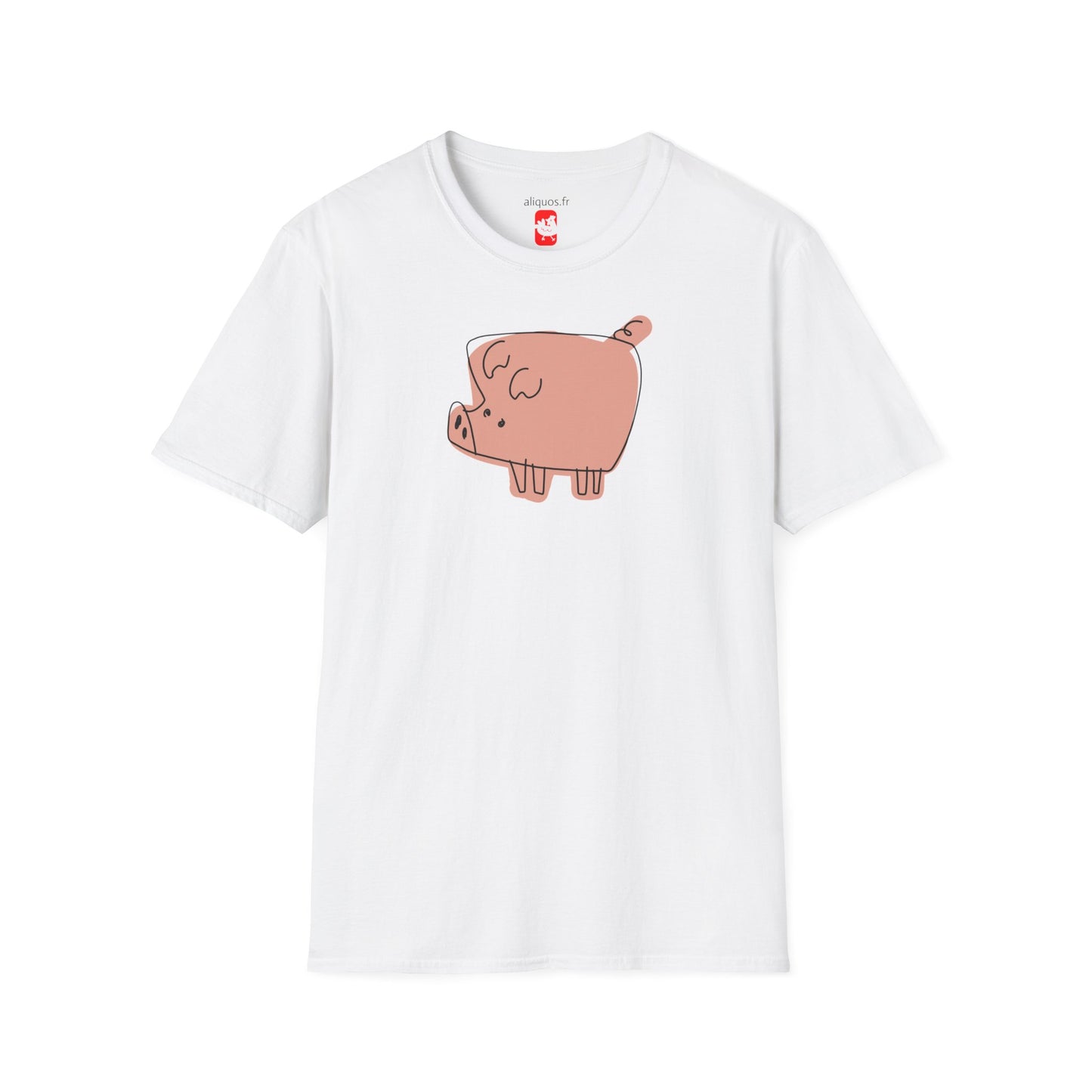 Blocky Piggy Unisex Tee - ALIQUOS