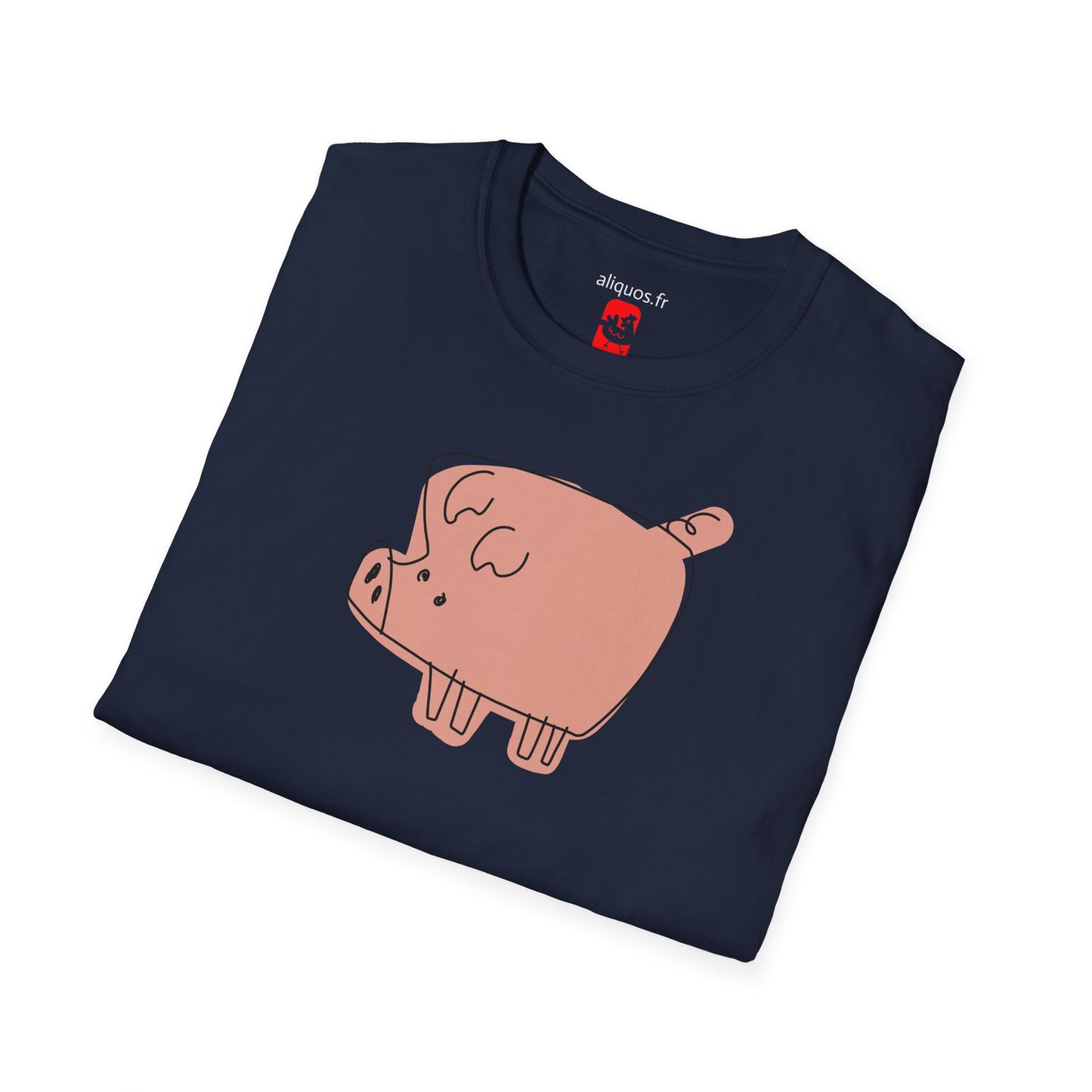 Blocky Piggy Unisex Tee - ALIQUOS
