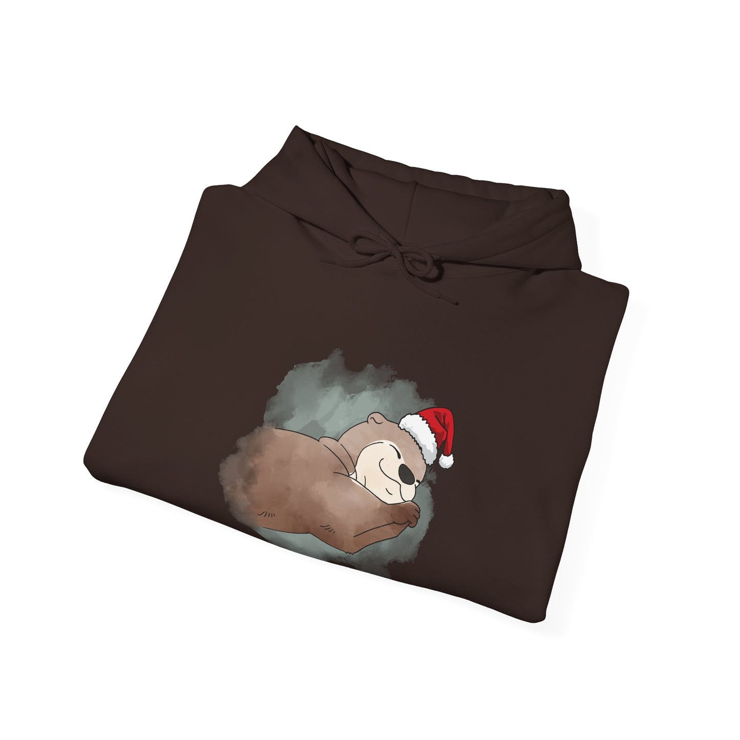 Sweat à capuche unisexe - Loutre de Noël 18