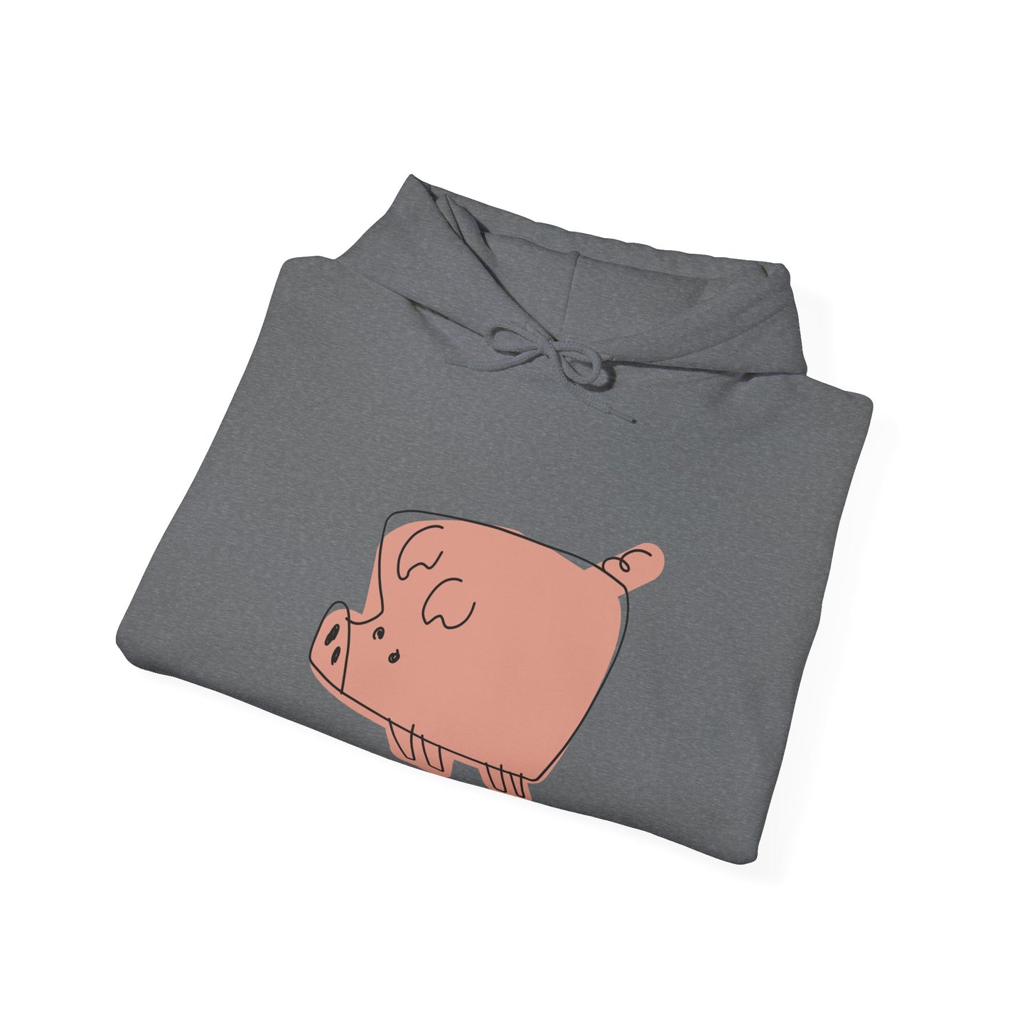 Blocky Piggy Unisex Hooded Sweatshirt - ALIQUOS