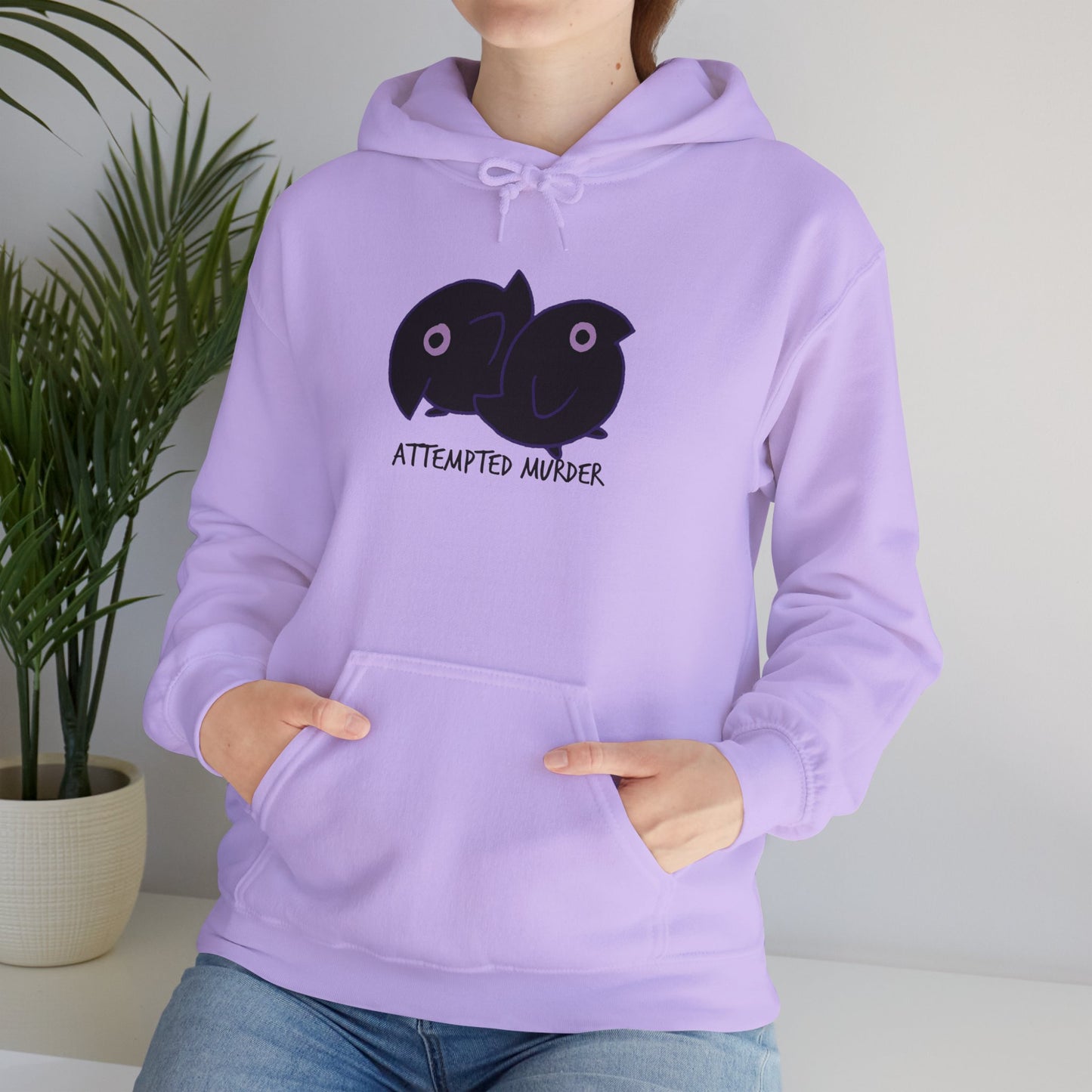 Unisex Hooded Sweatshirt - Attempted Murder Design - ALIQUOS