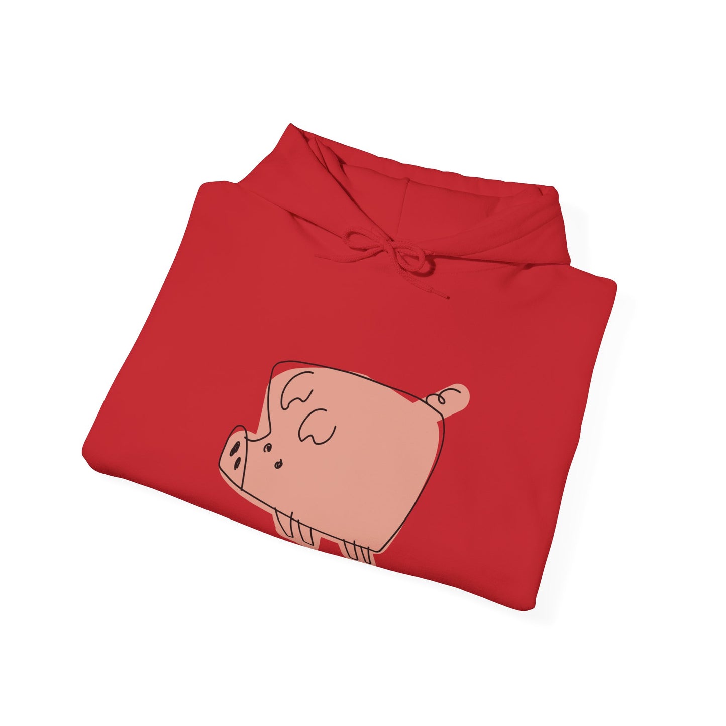 Blocky Piggy Unisex Hooded Sweatshirt - ALIQUOS