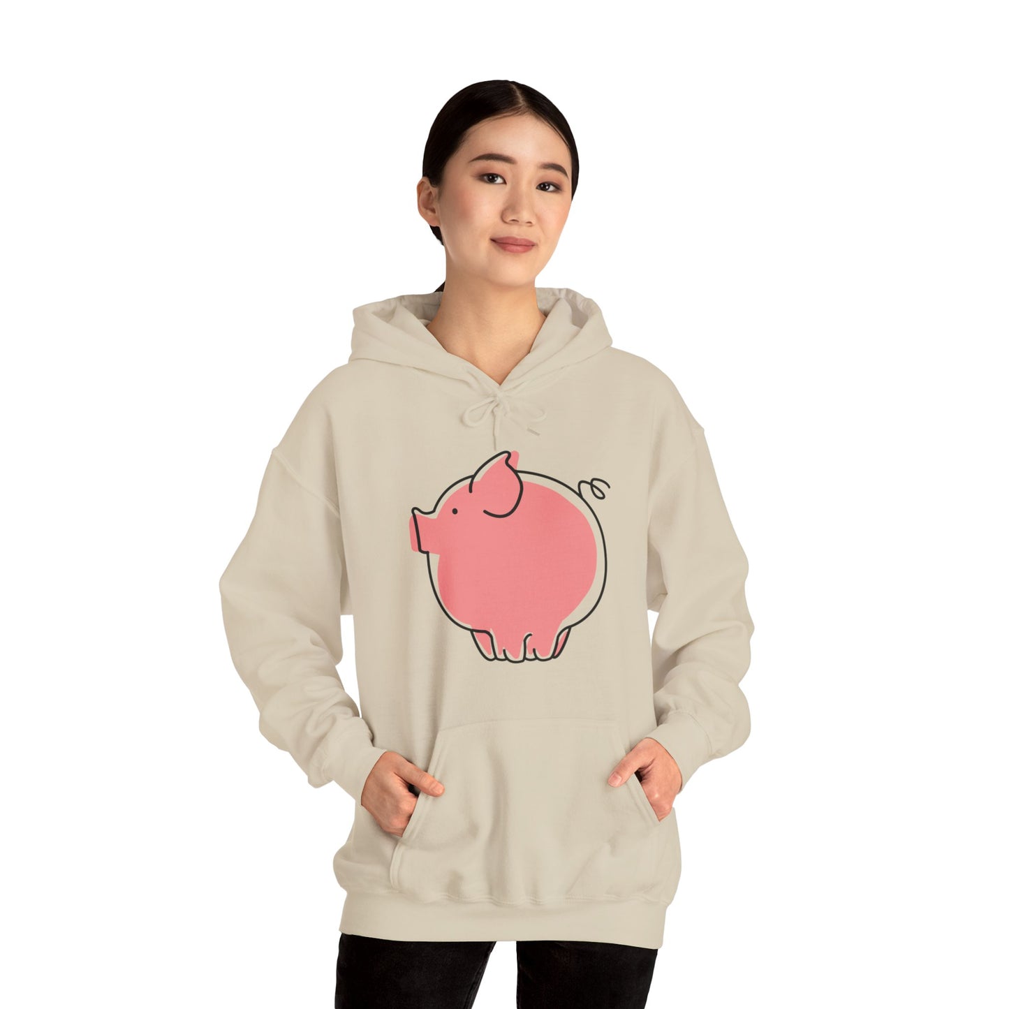 Pudgy Piggy Unisex Hooded Sweatshirt - ALIQUOS