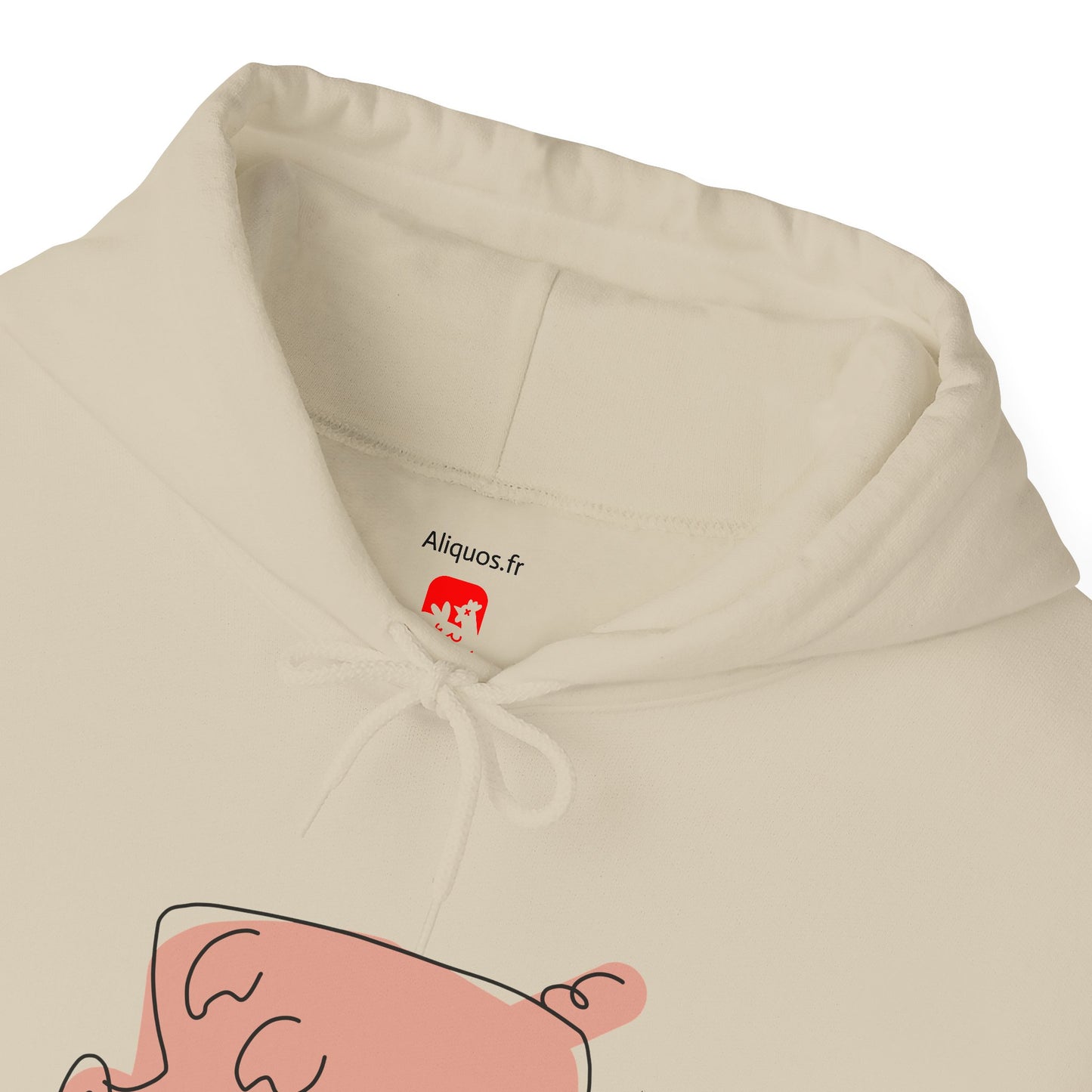 Blocky Piggy Unisex Hooded Sweatshirt - ALIQUOS