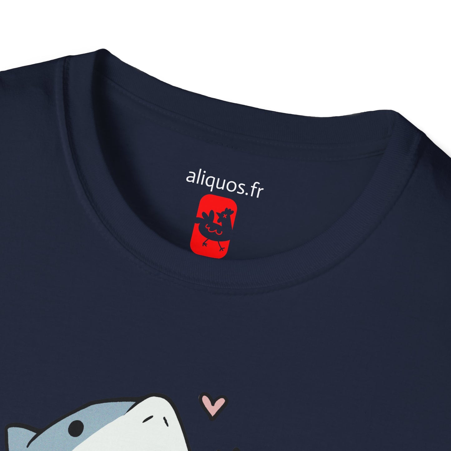 Unisex T-Shirt - Cute Little Shark Wave - Aliquos