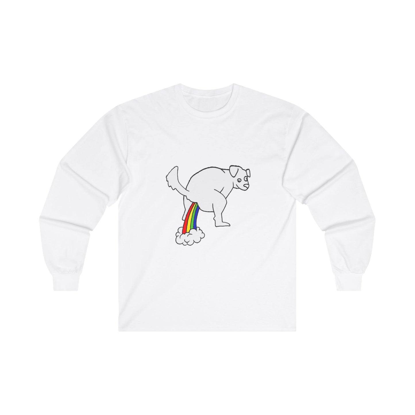 Long Sleeve Tee - Doggy Rainbow Factory - ALIQUOS