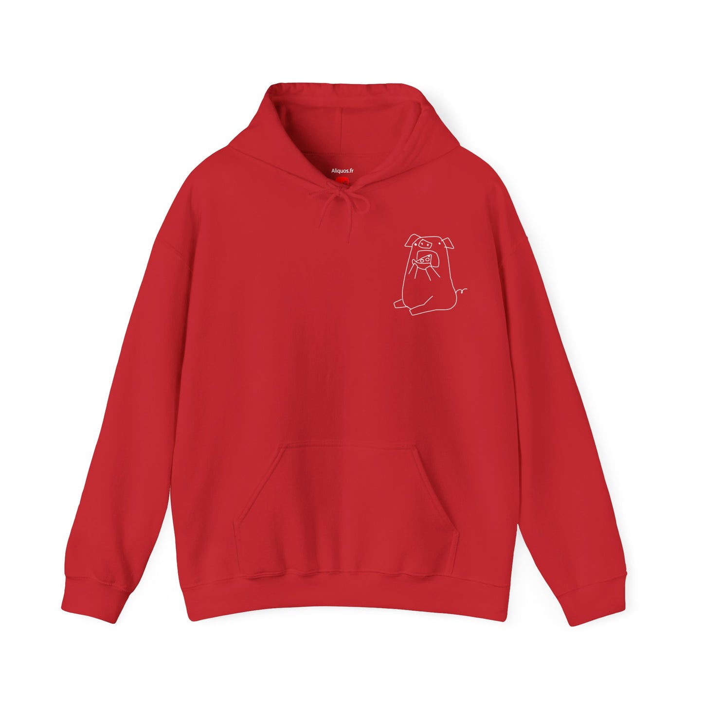 Pizza Piggy Unisex Hooded Sweatshirt - ALIQUOS