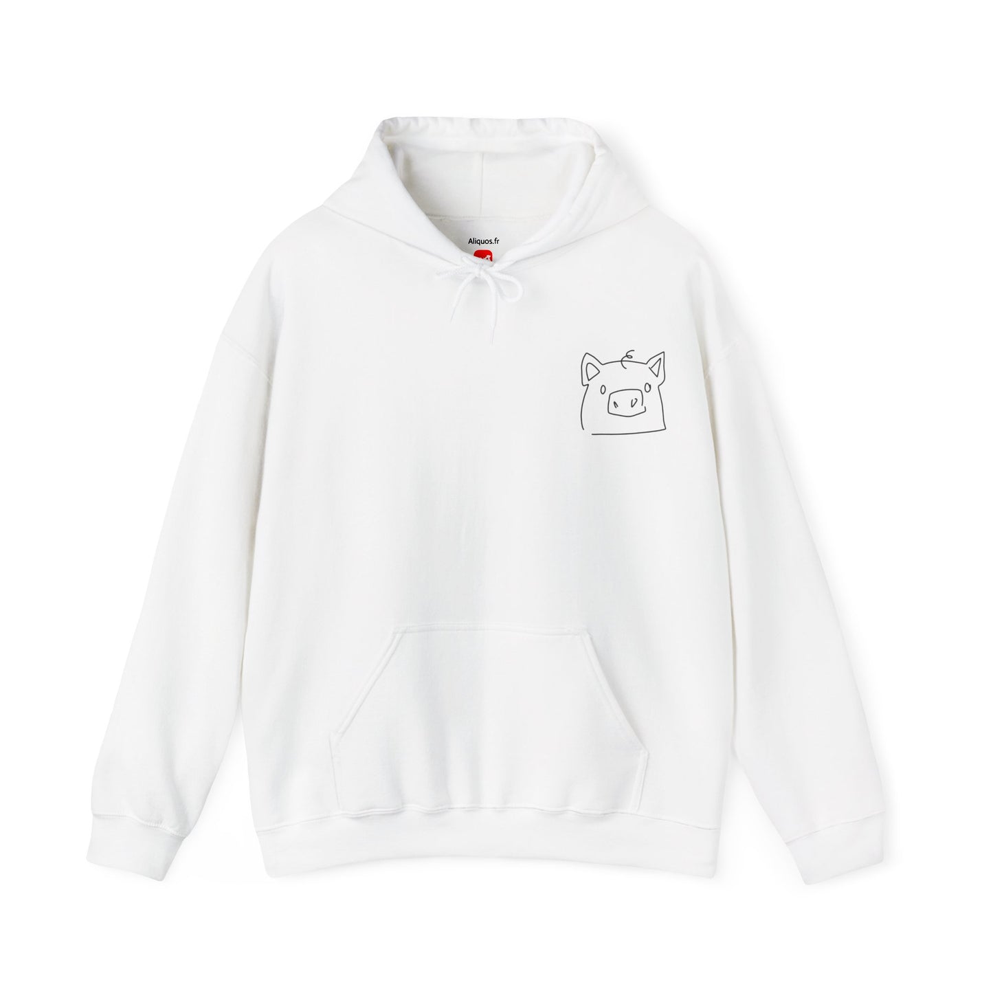 Piggy Face Unisex Hooded Sweatshirt - ALIQUOS
