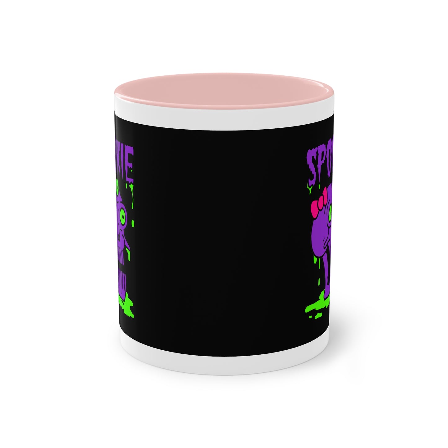 Two Tone Mug - Three-Eyed Skull 'Spookie' Design - ALIQUOS