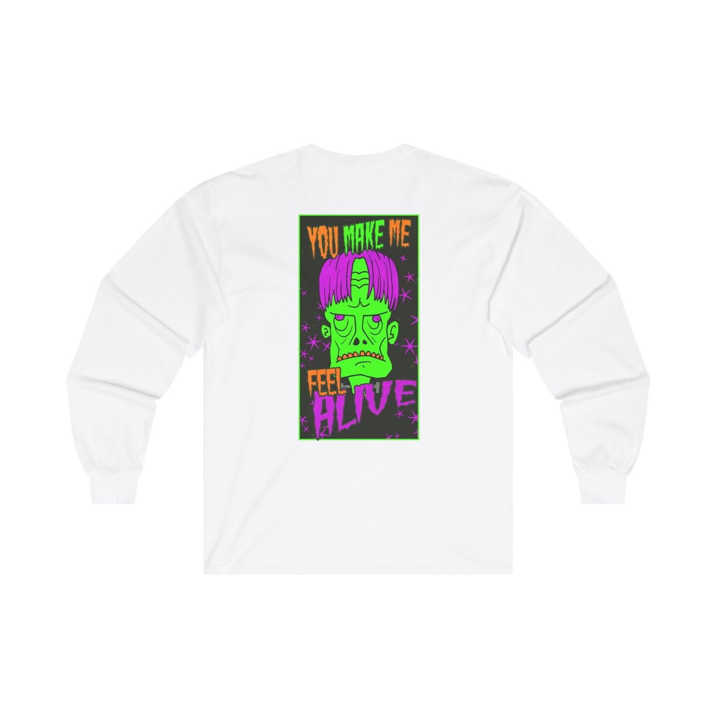 Long Sleeve Tee - Frankenstein Monster Design - ALIQUOS