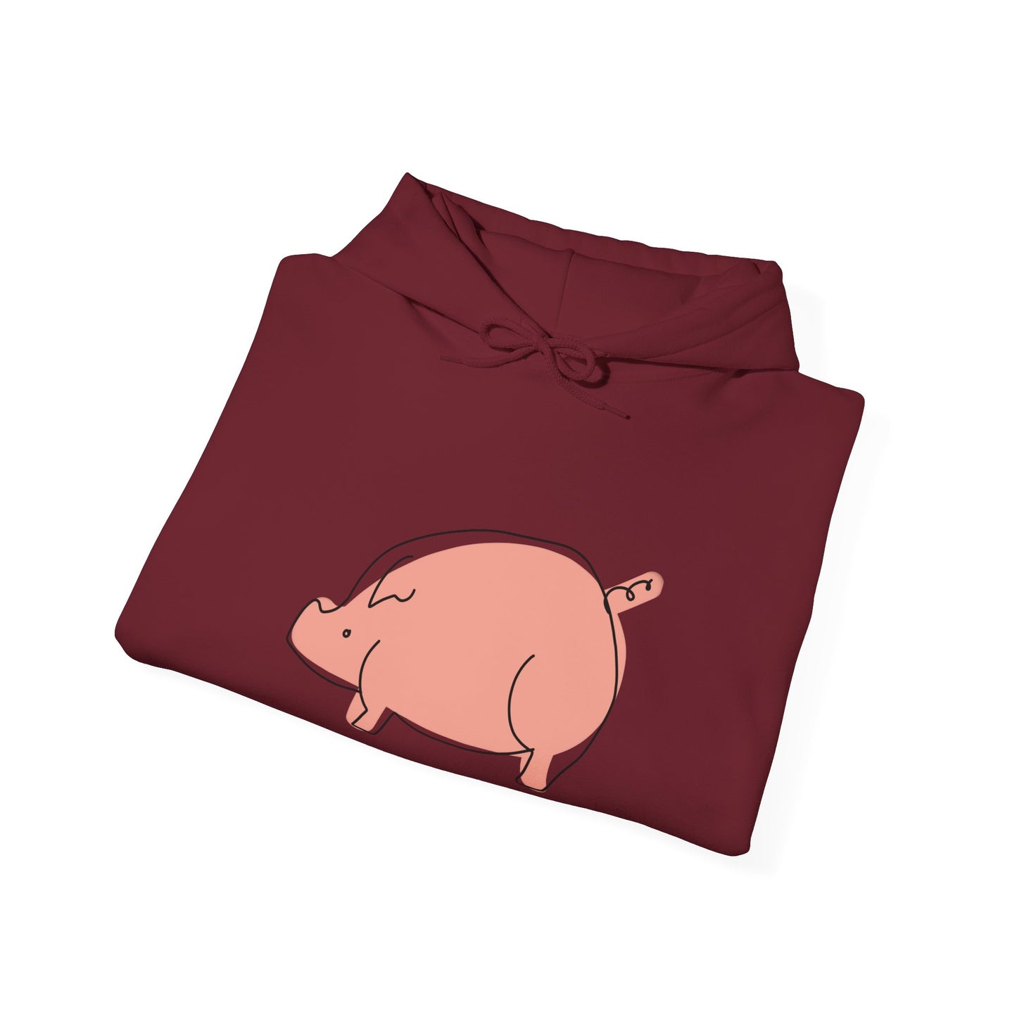 Chubby Piggy Unisex Hooded Sweatshirt - ALIQUOS