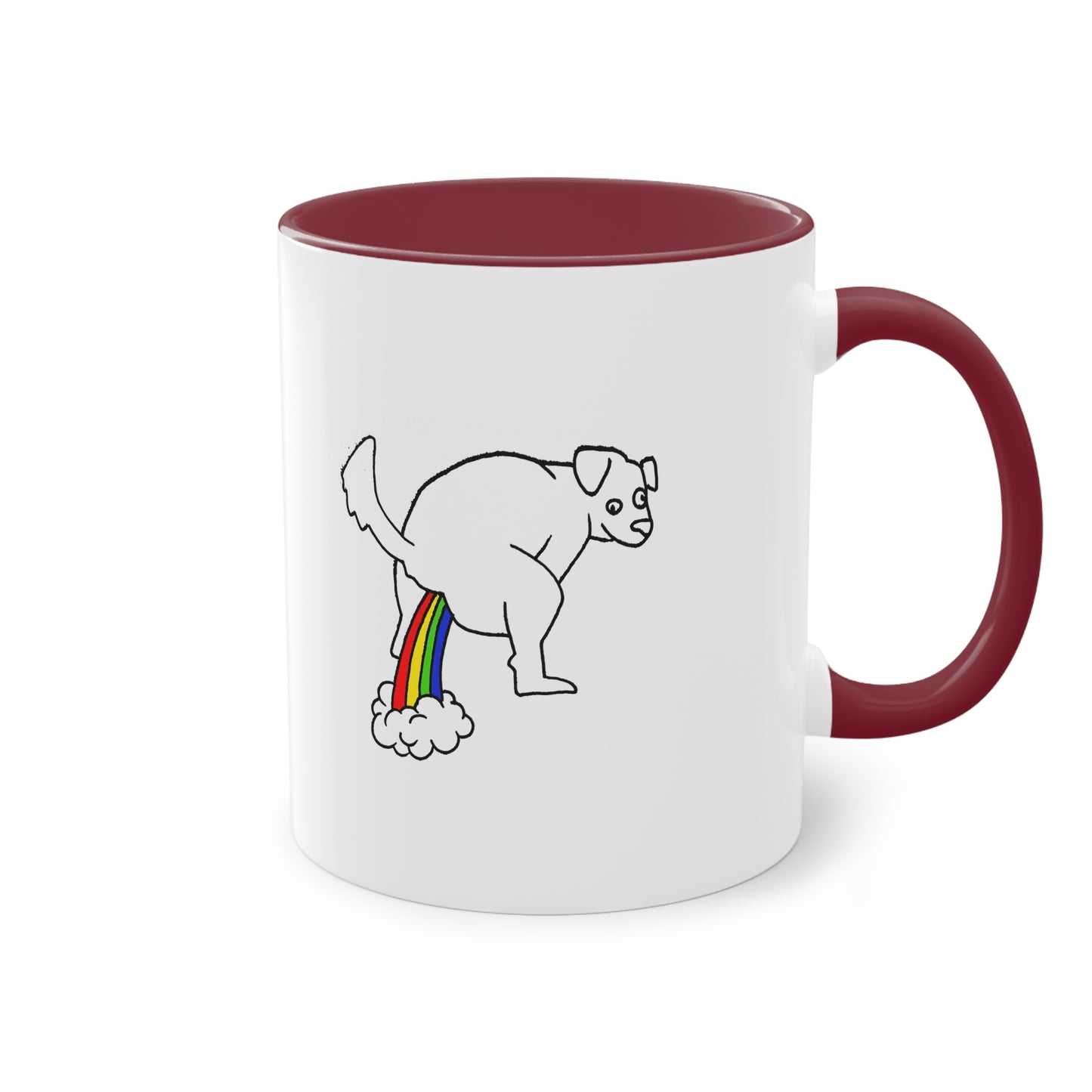 Two Tone Mug - Doggy Rainbow Factory - ALIQUOS