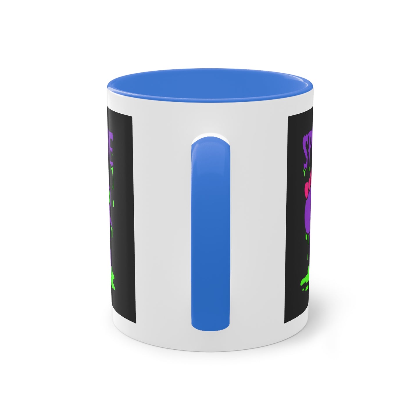 Two Tone Mug - Three-Eyed Skull 'Spookie' Design - ALIQUOS